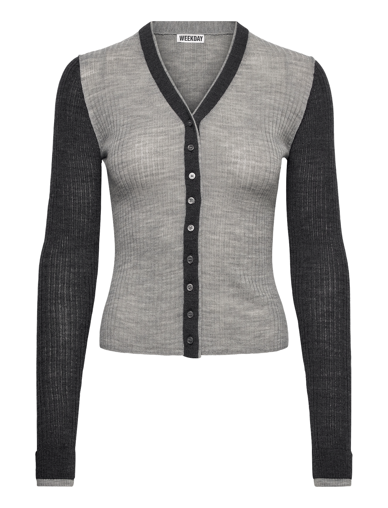 Weekday - V-Neck Merino Cardigan -