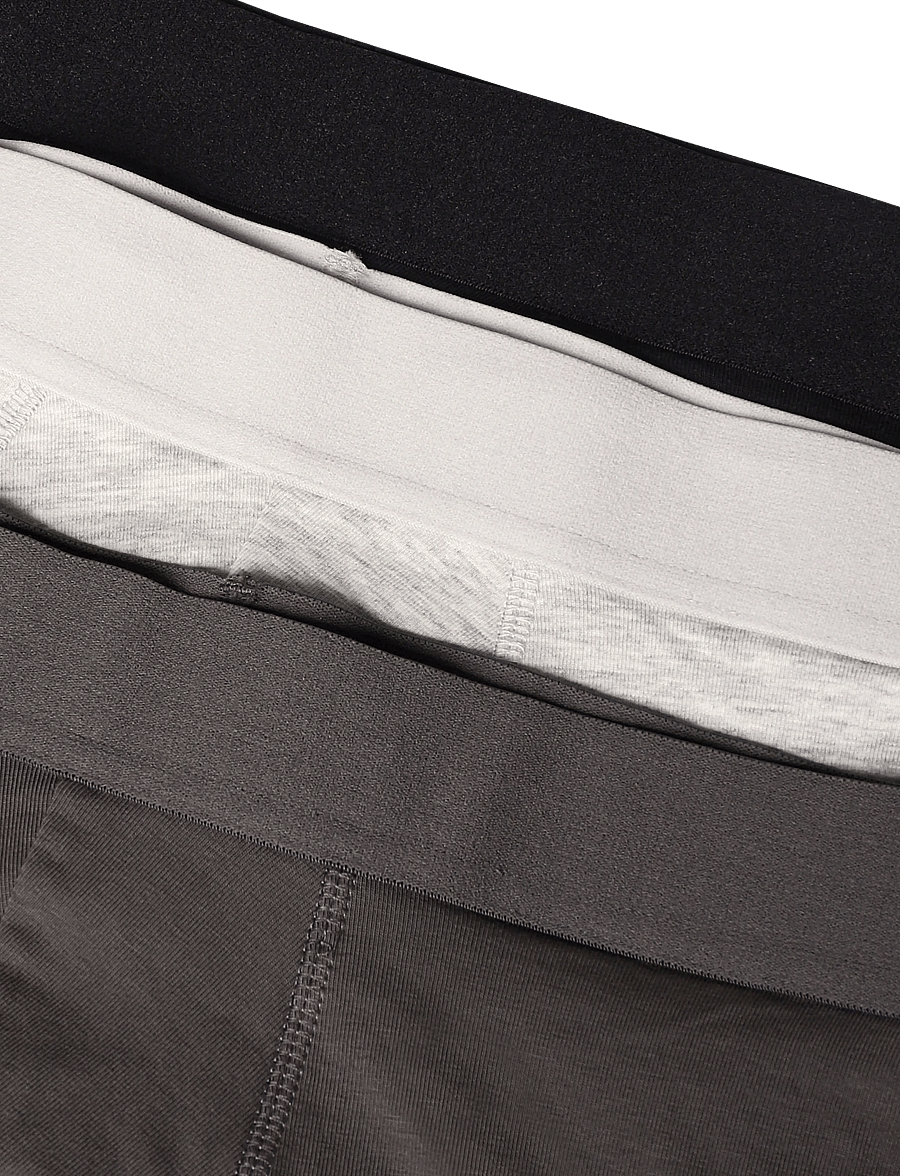Weekday - 3-pack Boxer Briefs - majtki w wielopaku - grey melange & dark mole & black - 2