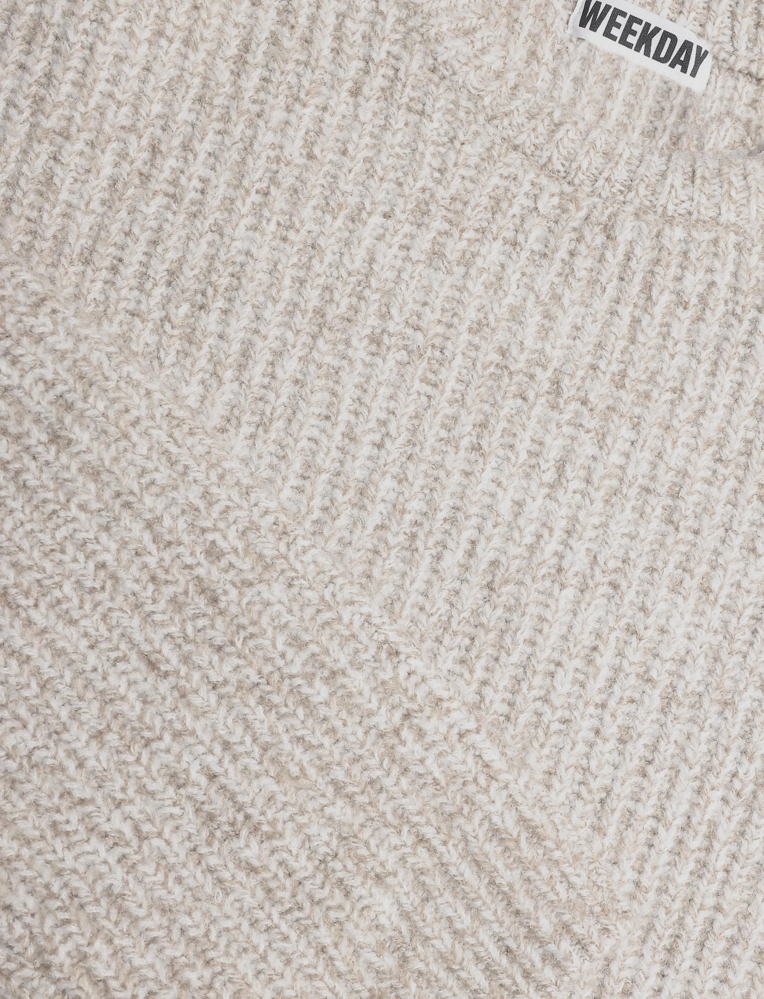 Weekday - Chunky knit relaxed sweater - rundhals - beige twist - 2