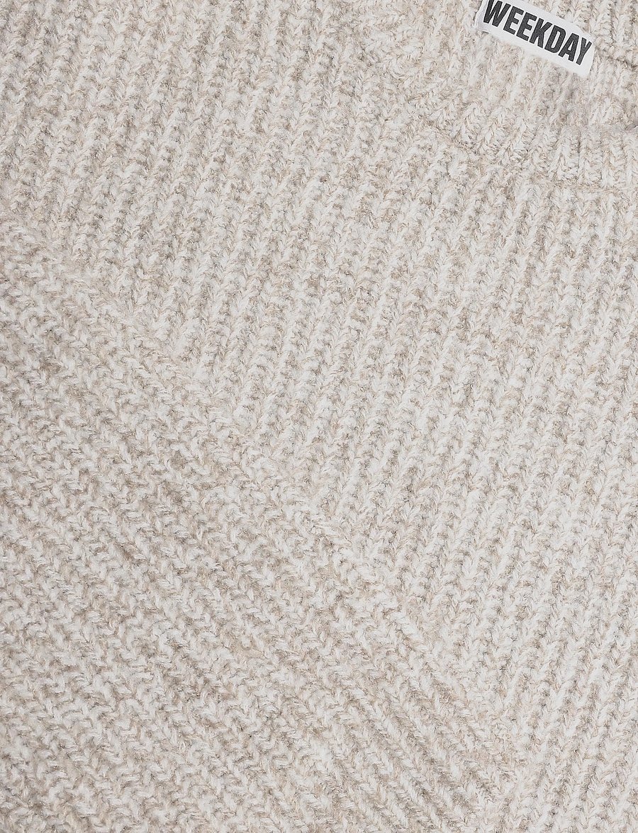 Weekday - Chunky knit relaxed sweater - rundhals - beige twist - 2