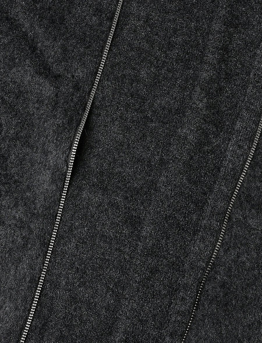 Weekday - Premium Alpaca Marley - pullover mit durchgehendem reißverschluss - dark grey - 4