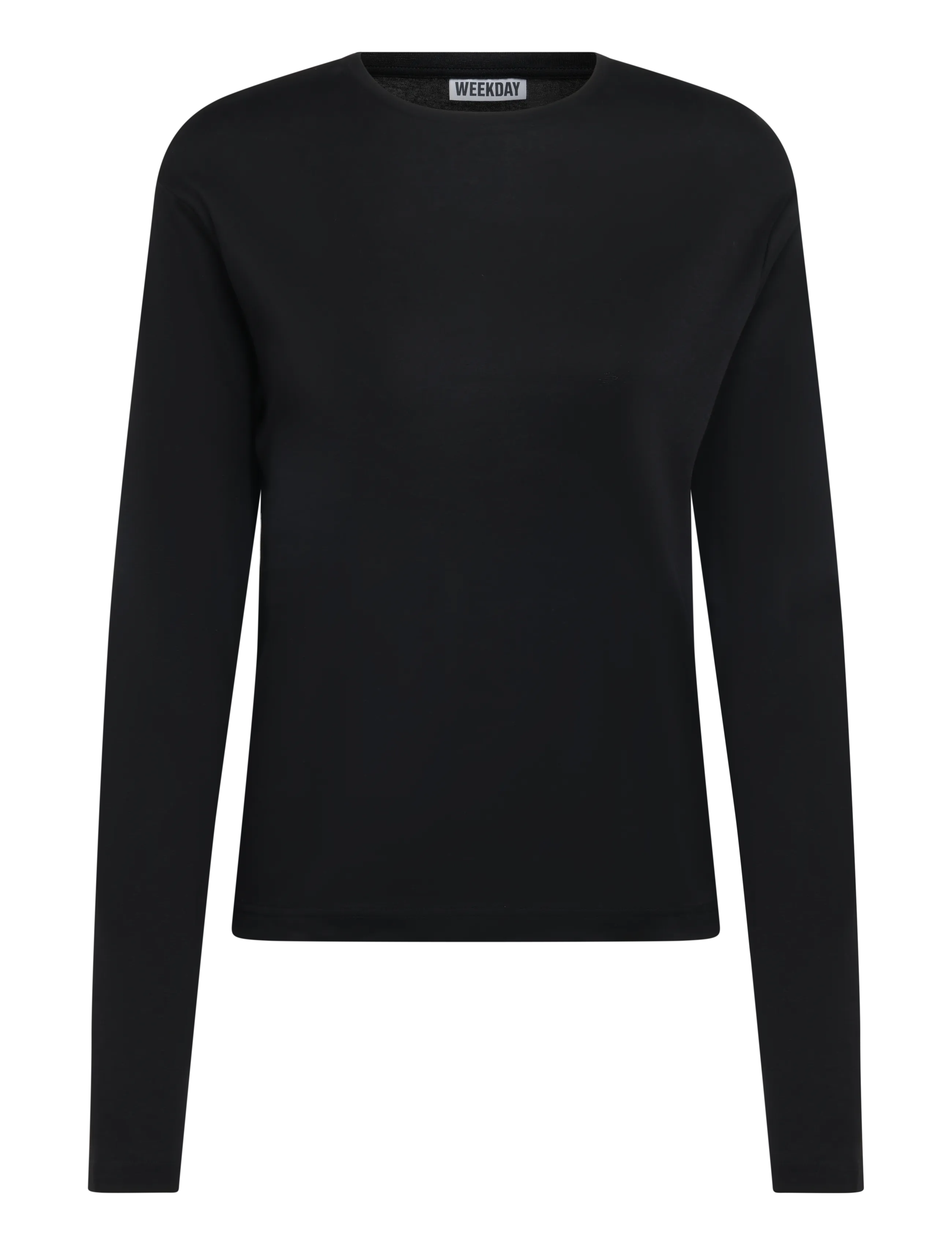 Weekday Niki Long Sleeve T-shirt - T-Shirts & Tops - BLACK / black