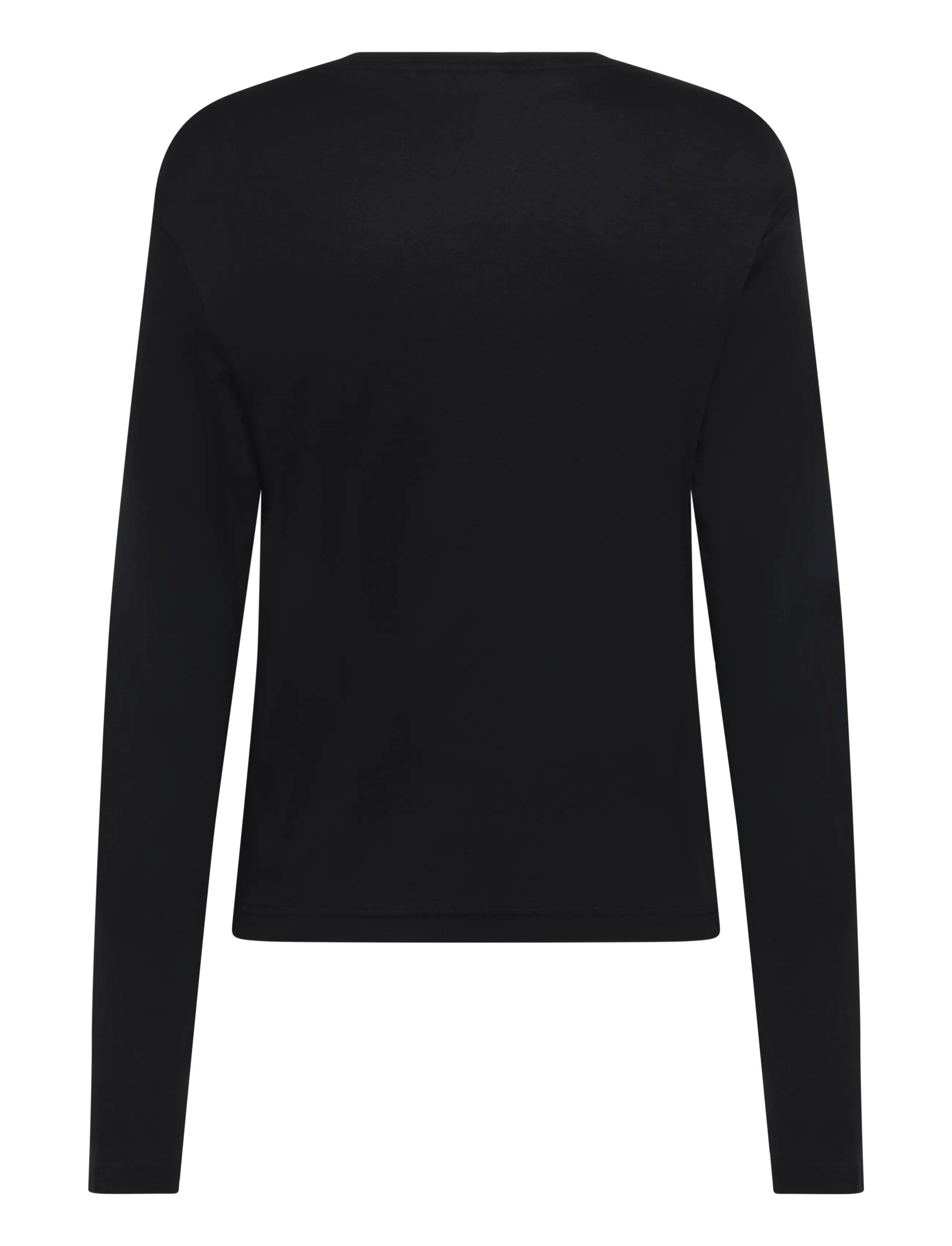 Weekday - Niki Long Sleeve T-shirt - langärmlige tops - black - 1