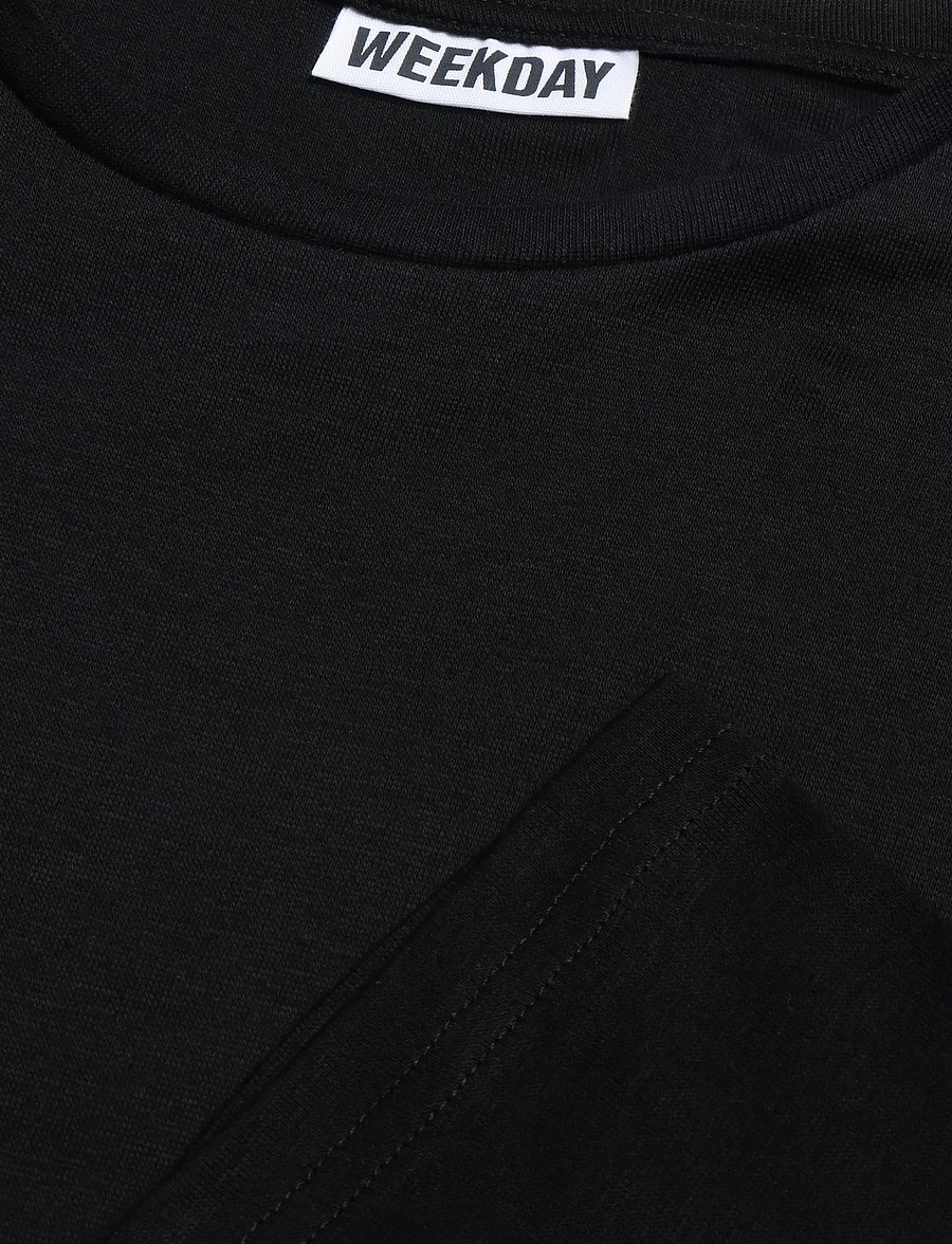 Weekday - Niki Long Sleeve T-shirt - langærmede toppe - black - 2