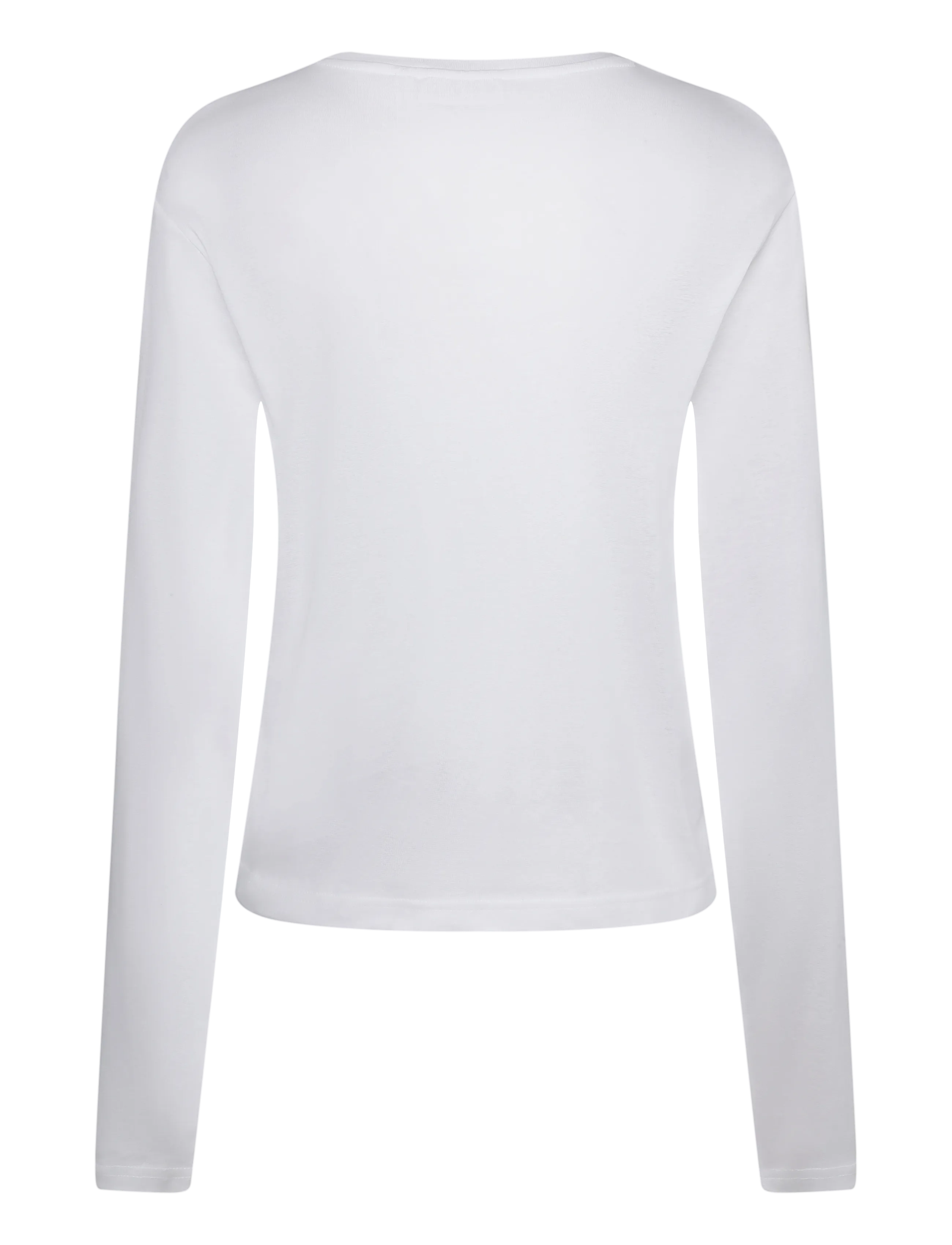 Weekday - Niki Long Sleeve T-shirt - långärmade toppar - white light - 1