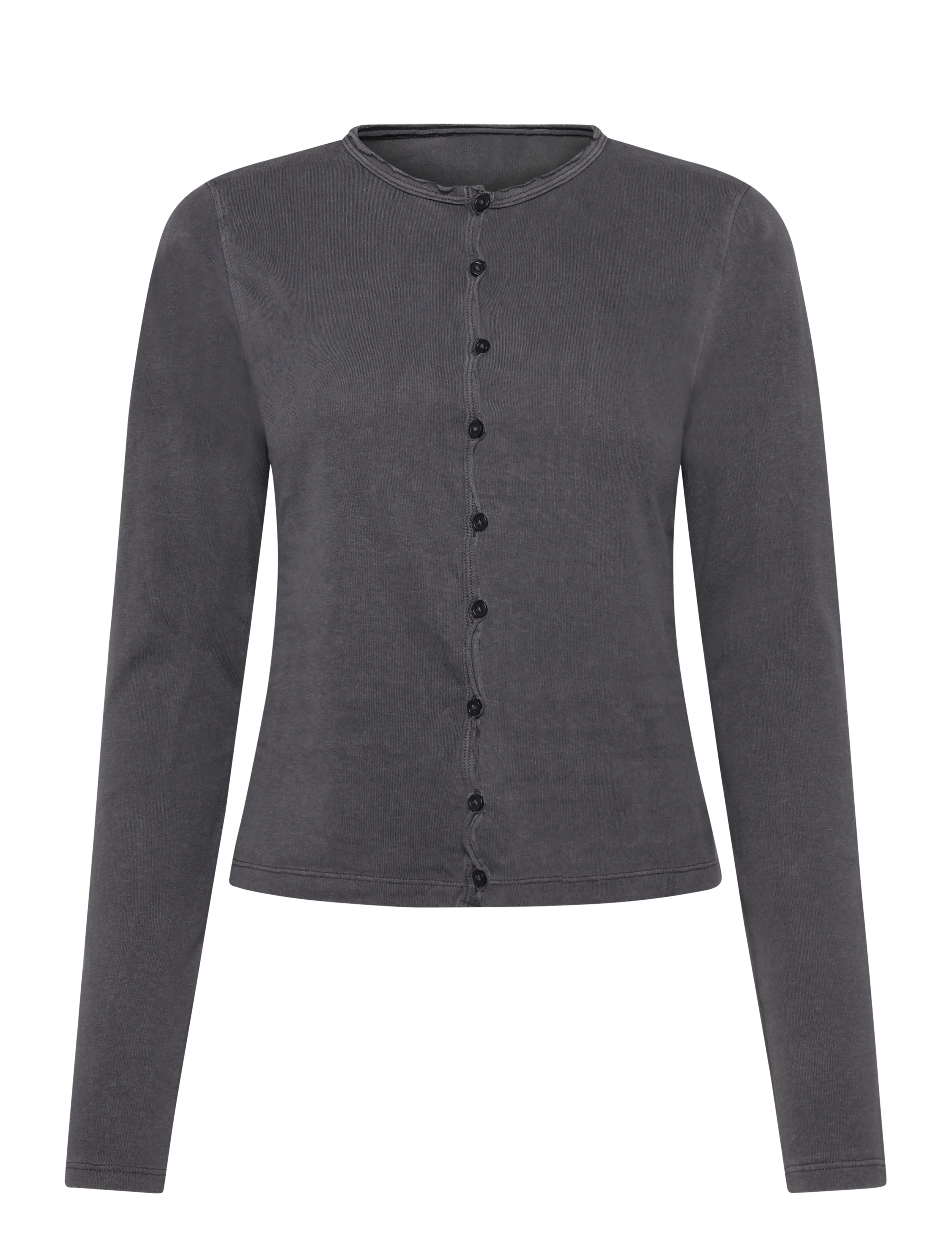 Weekday Slim jersey cardigan - Weekday - DARK GREY / grey