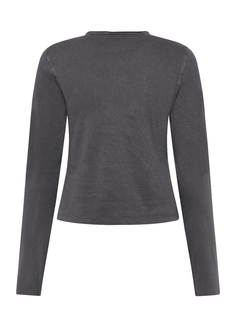 Weekday - Slim jersey cardigan - koftor - dark grey - 1