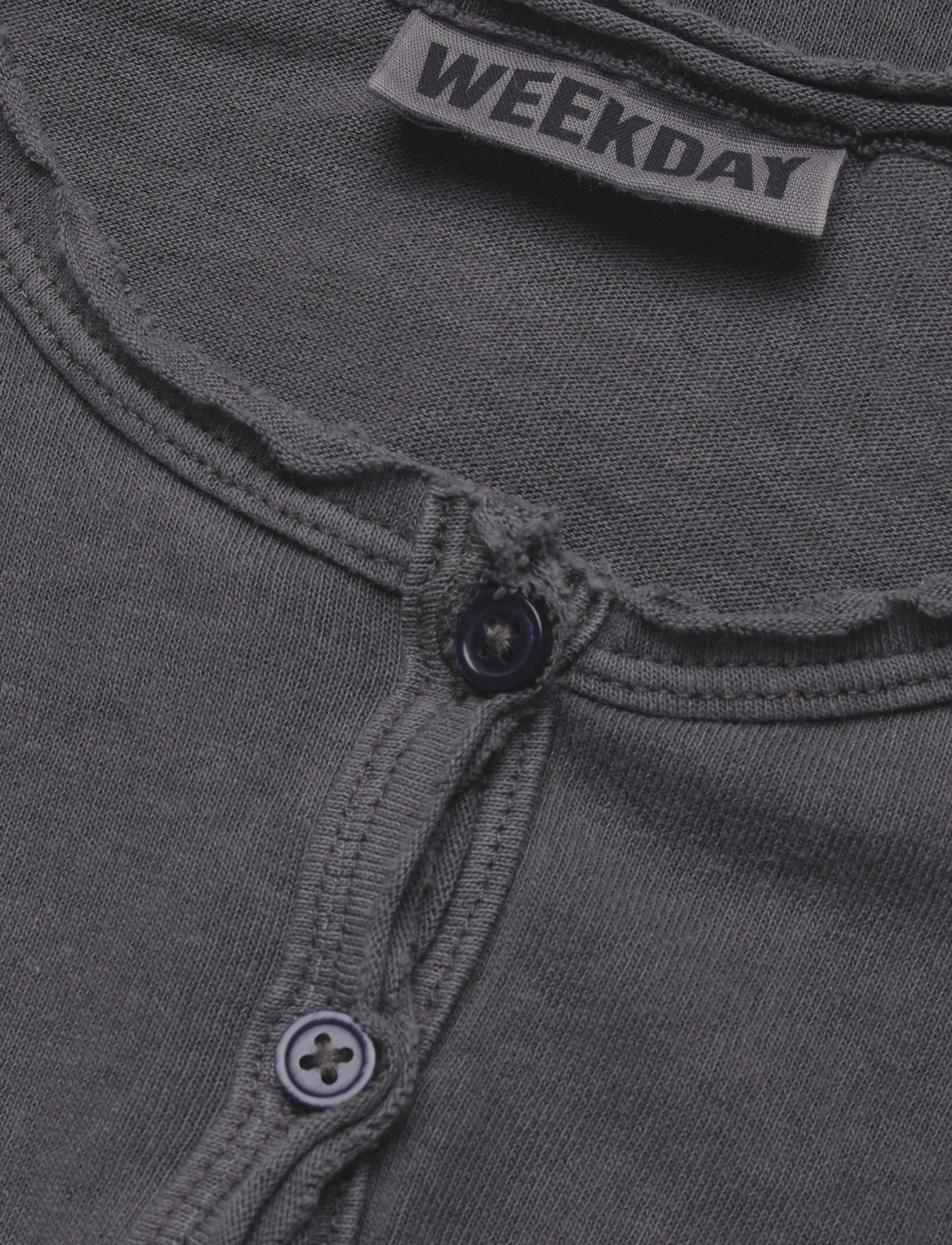 Weekday - Slim jersey cardigan - strickjacken - dark grey - 2