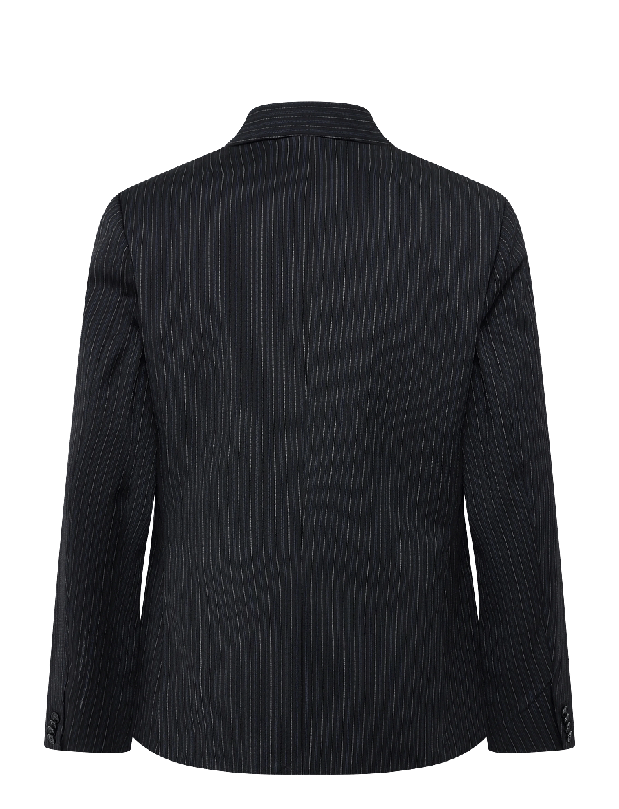 Weekday - Premium Blazer Falcon - enkelknäppta kavajer - black stripe - 1