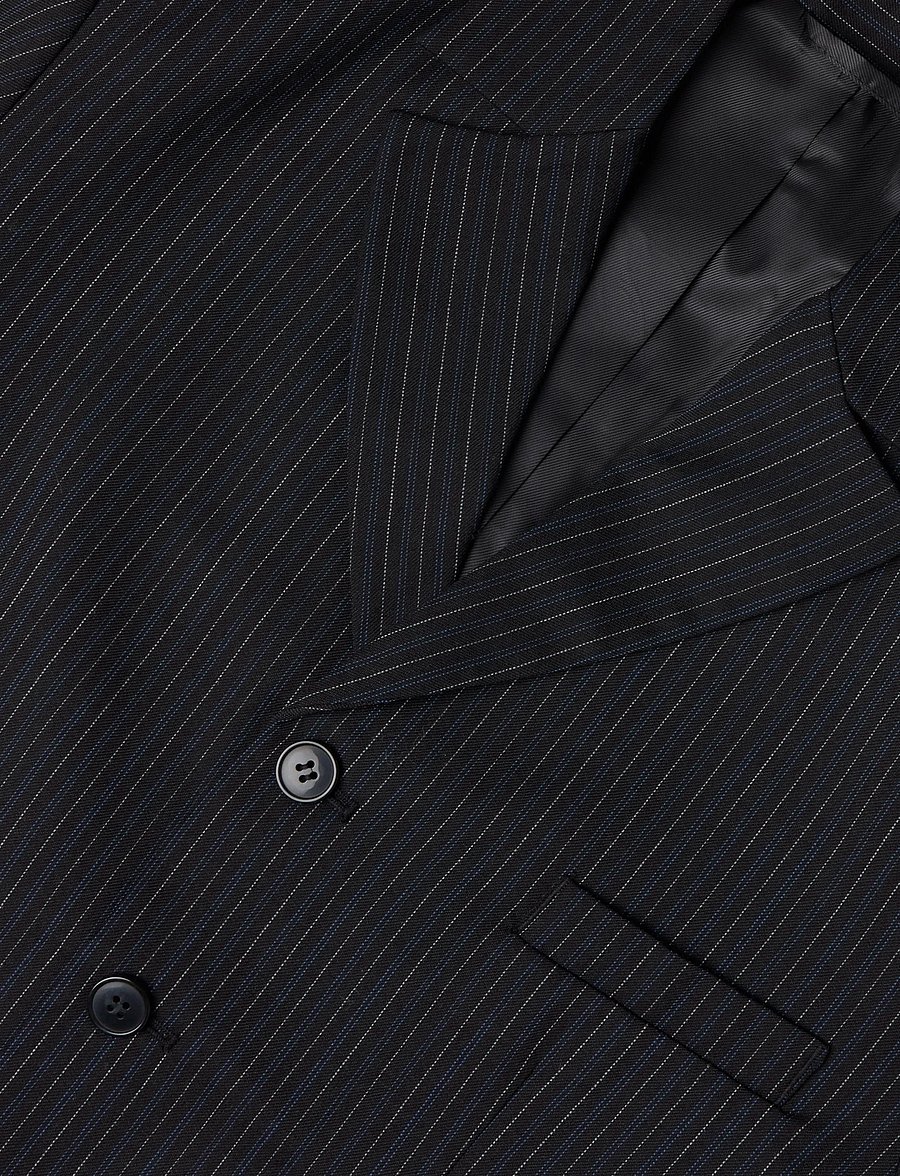 Weekday - Premium Blazer Falcon - enkelknäppta kavajer - black stripe - 2