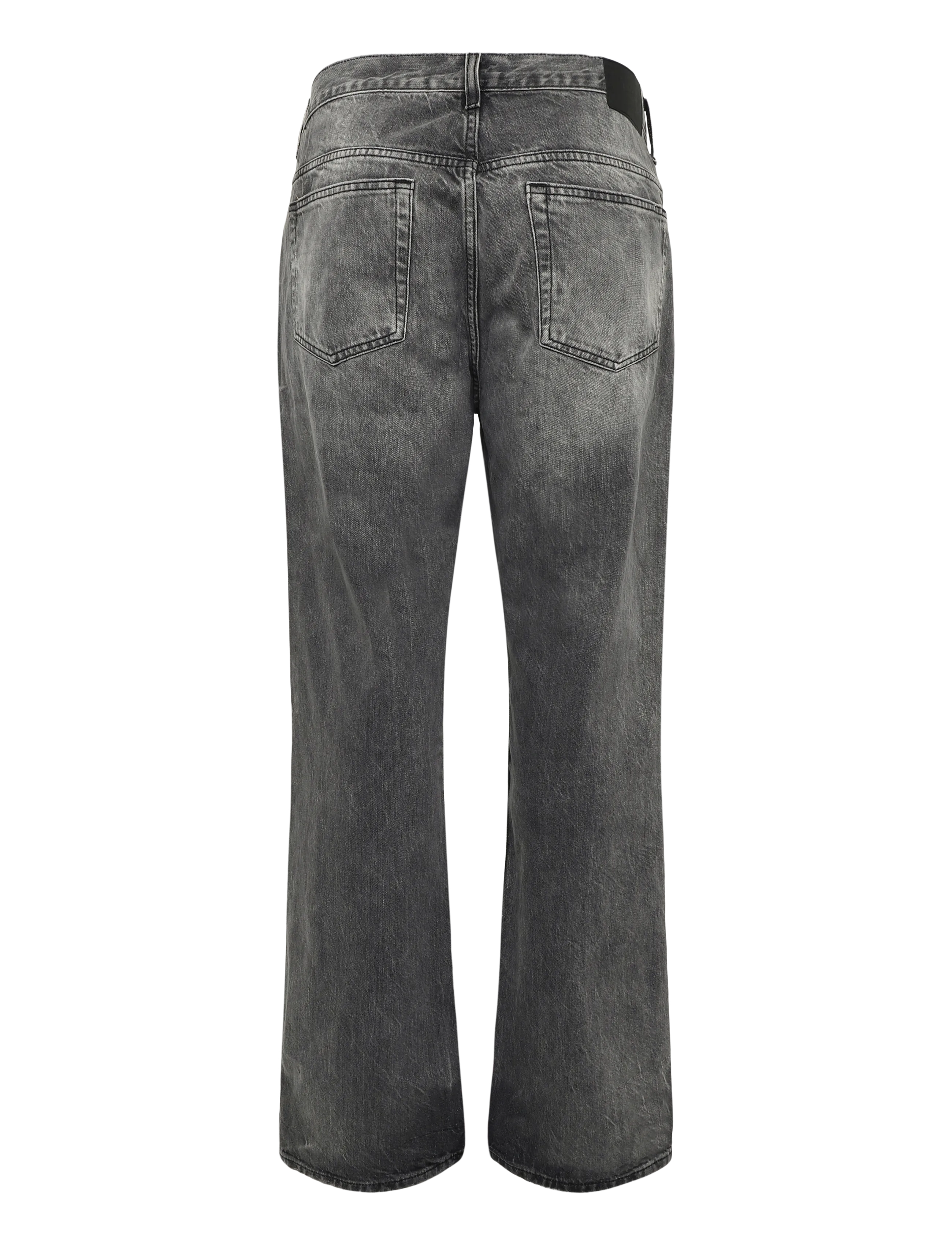 Weekday - Space Mid Rise Relaxed Straight Jeans - klassikalised teksad - alien black - 1