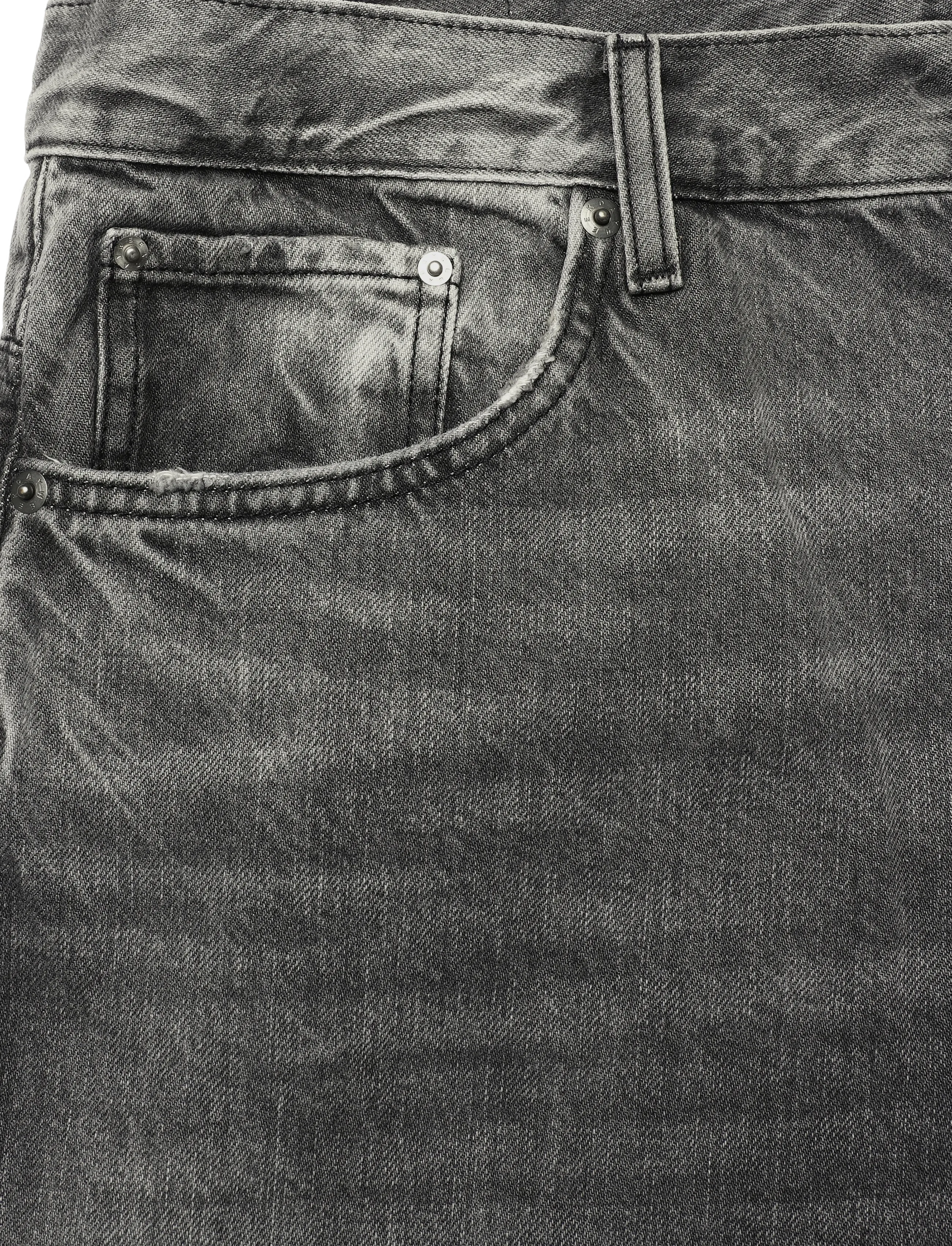 Weekday - Space Mid Rise Relaxed Straight Jeans - klassikalised teksad - alien black - 2