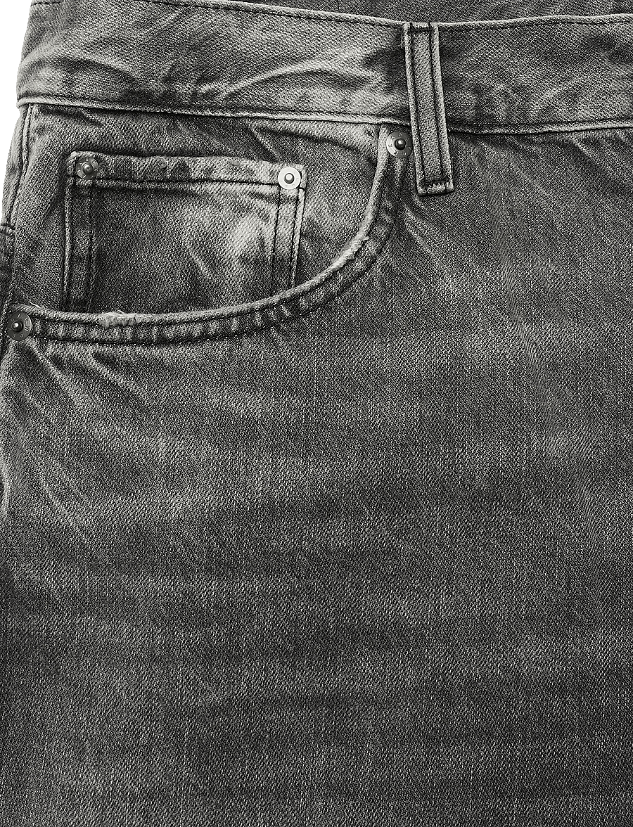 Weekday - Space Mid Rise Relaxed Straight Jeans - klassikalised teksad - alien black - 2