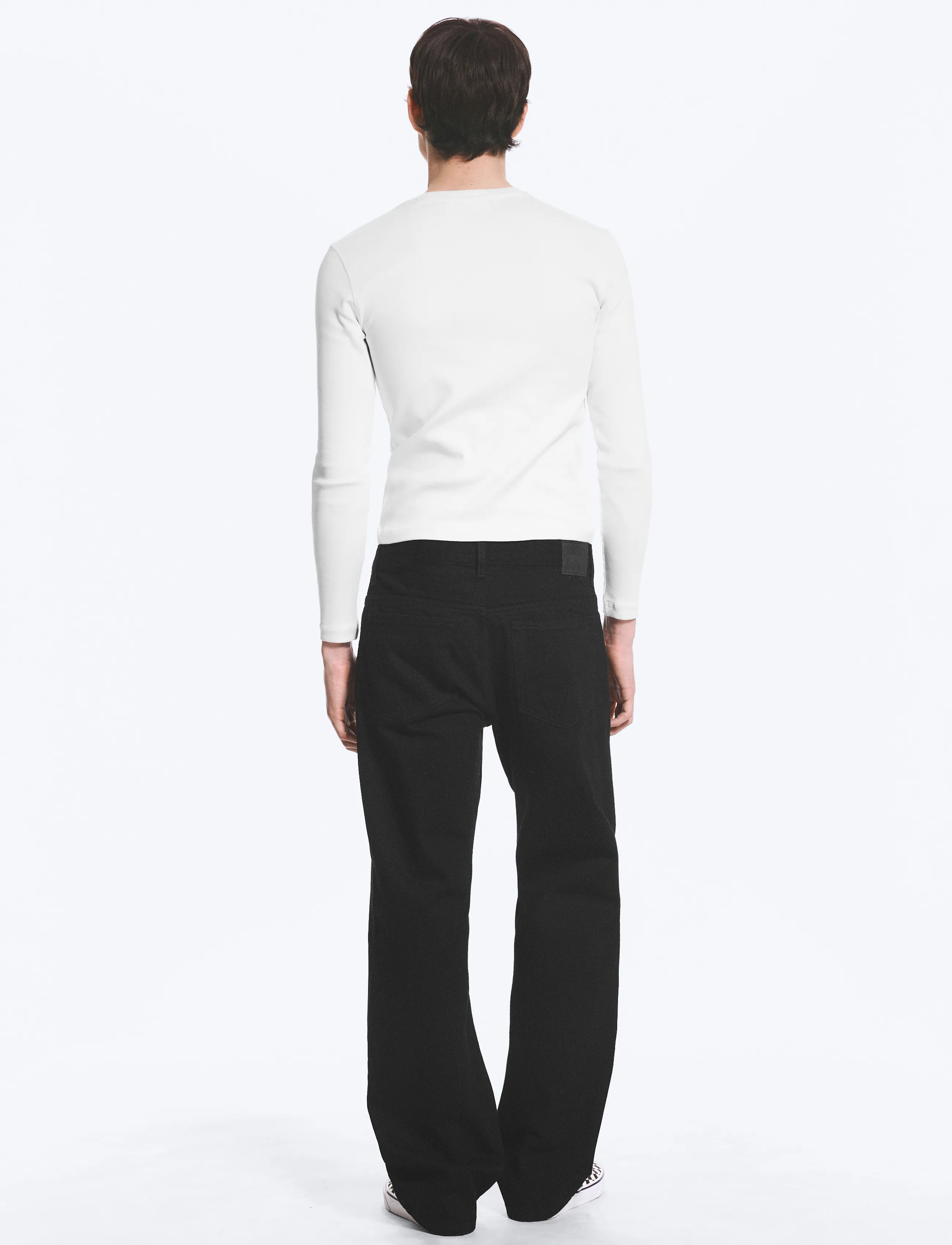Weekday - Space Mid Rise Relaxed Straight Jeans - regular jeans - black rinse - 4
