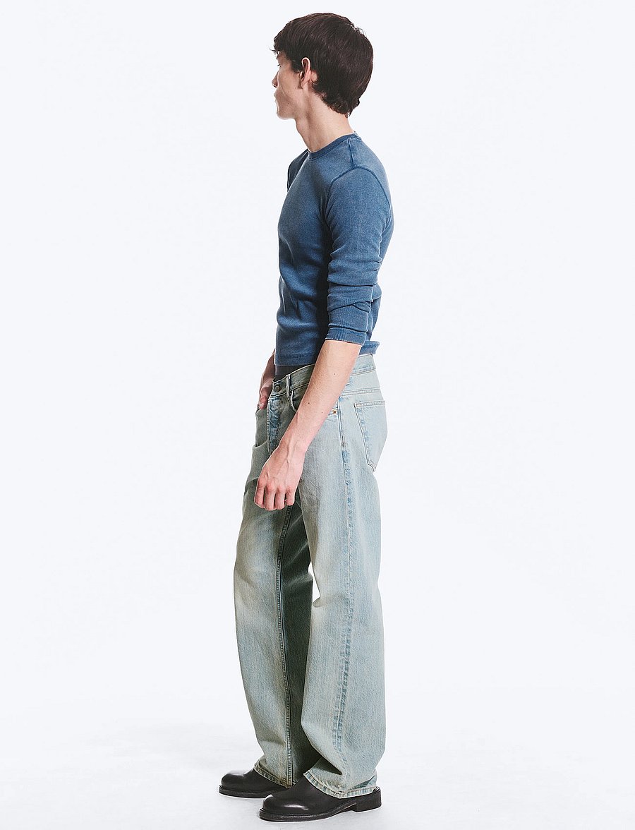 Weekday - Space Mid Rise Relaxed Straight Jeans - normale jeans - blaze blue - 3
