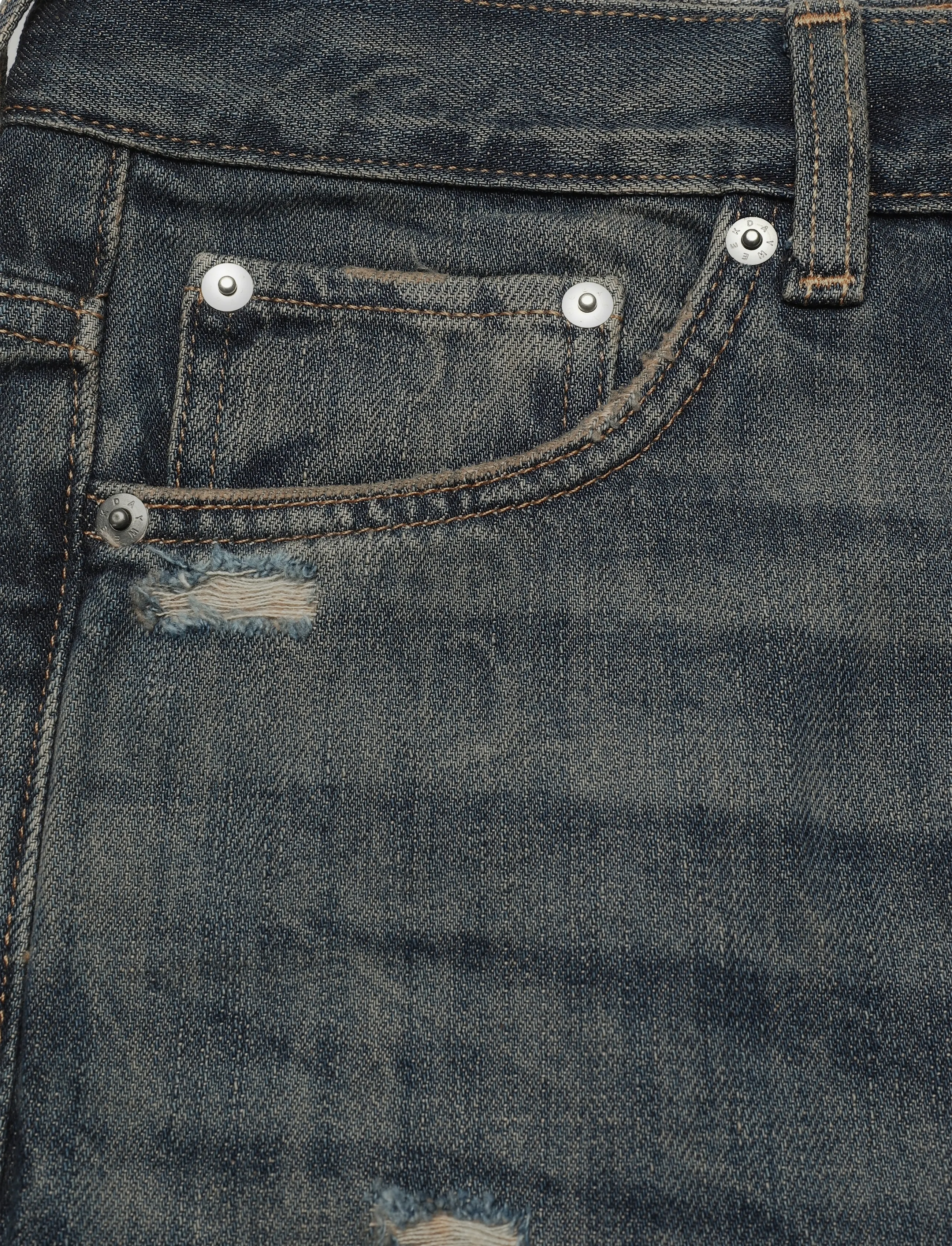 Weekday - Space Mid Rise Relaxed Straight Jeans - klassikalised teksad - marina blue - 2