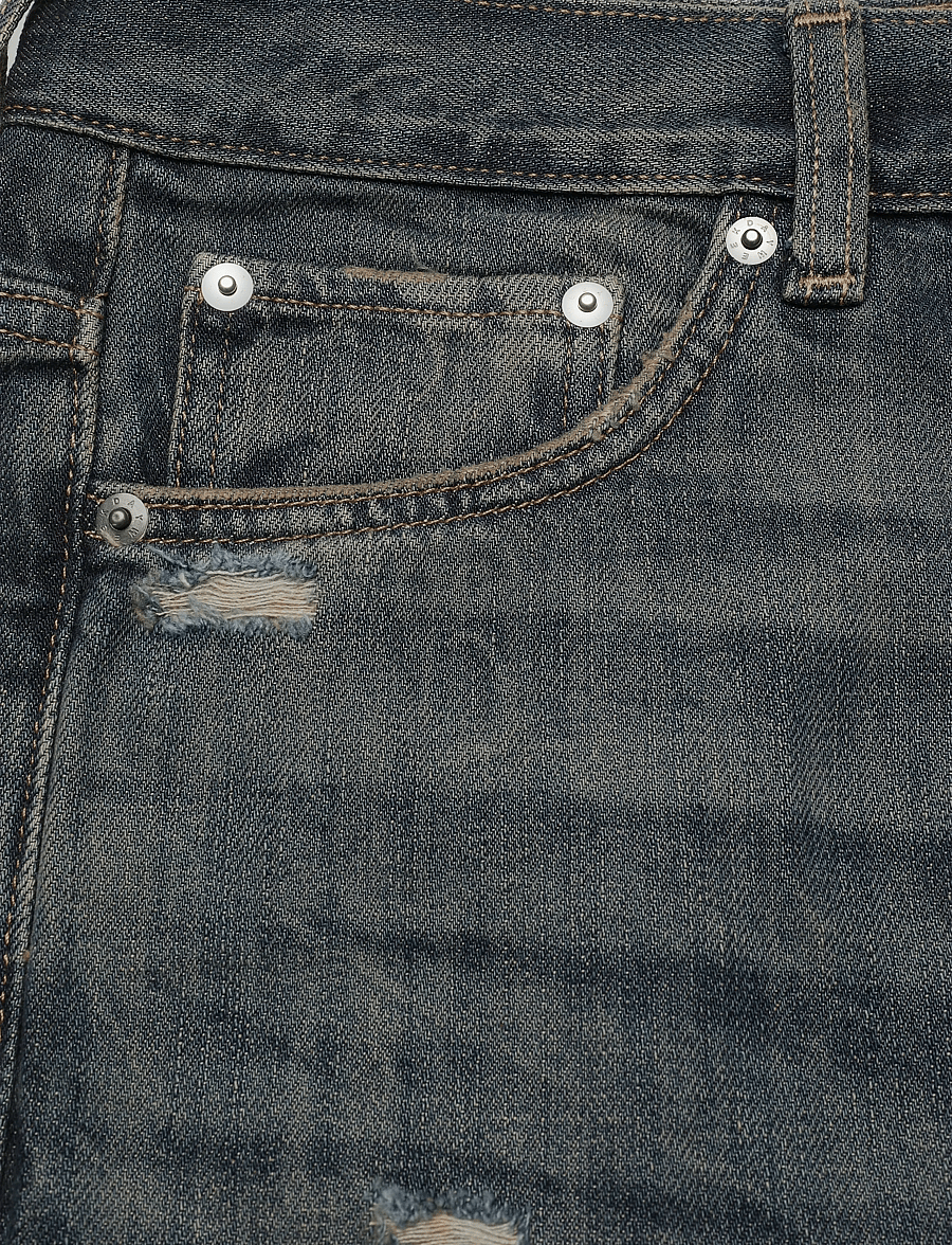 Weekday - Space Mid Rise Relaxed Straight Jeans - klassikalised teksad - marina blue - 2