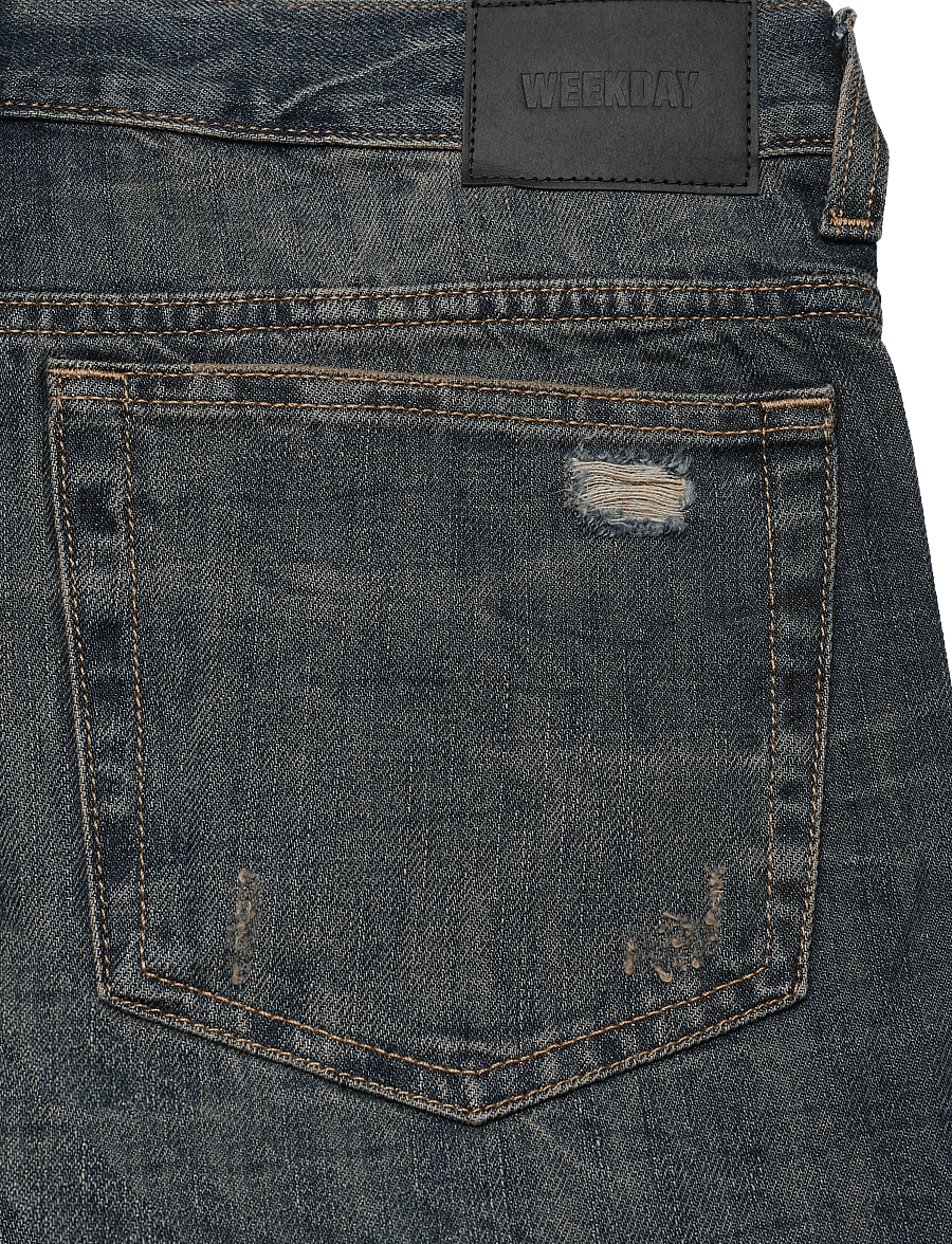 Weekday - Space Mid Rise Relaxed Straight Jeans - klassikalised teksad - marina blue - 4