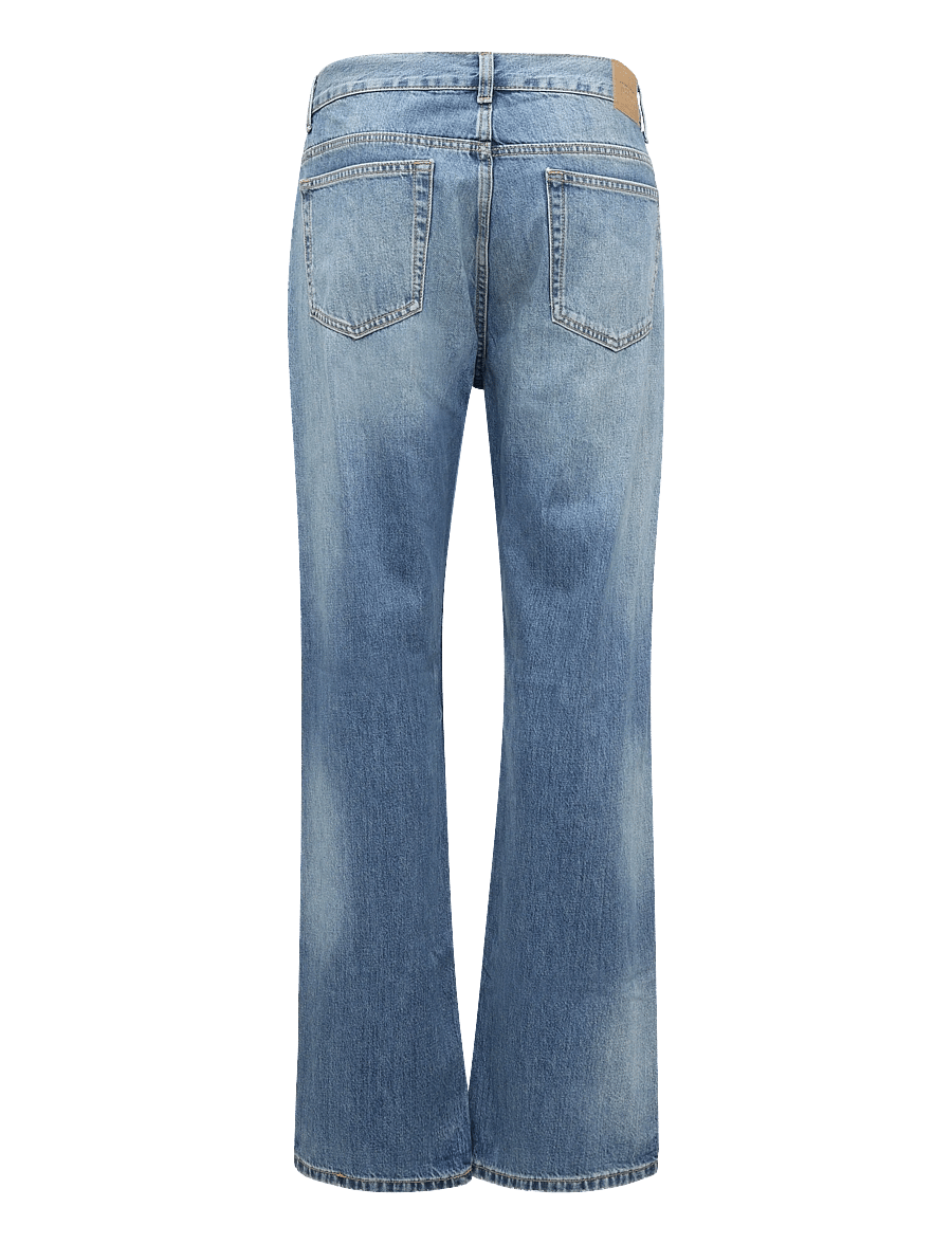 Weekday - Space Mid Rise Relaxed Straight Jeans - normale jeans - stirrup blue - 1