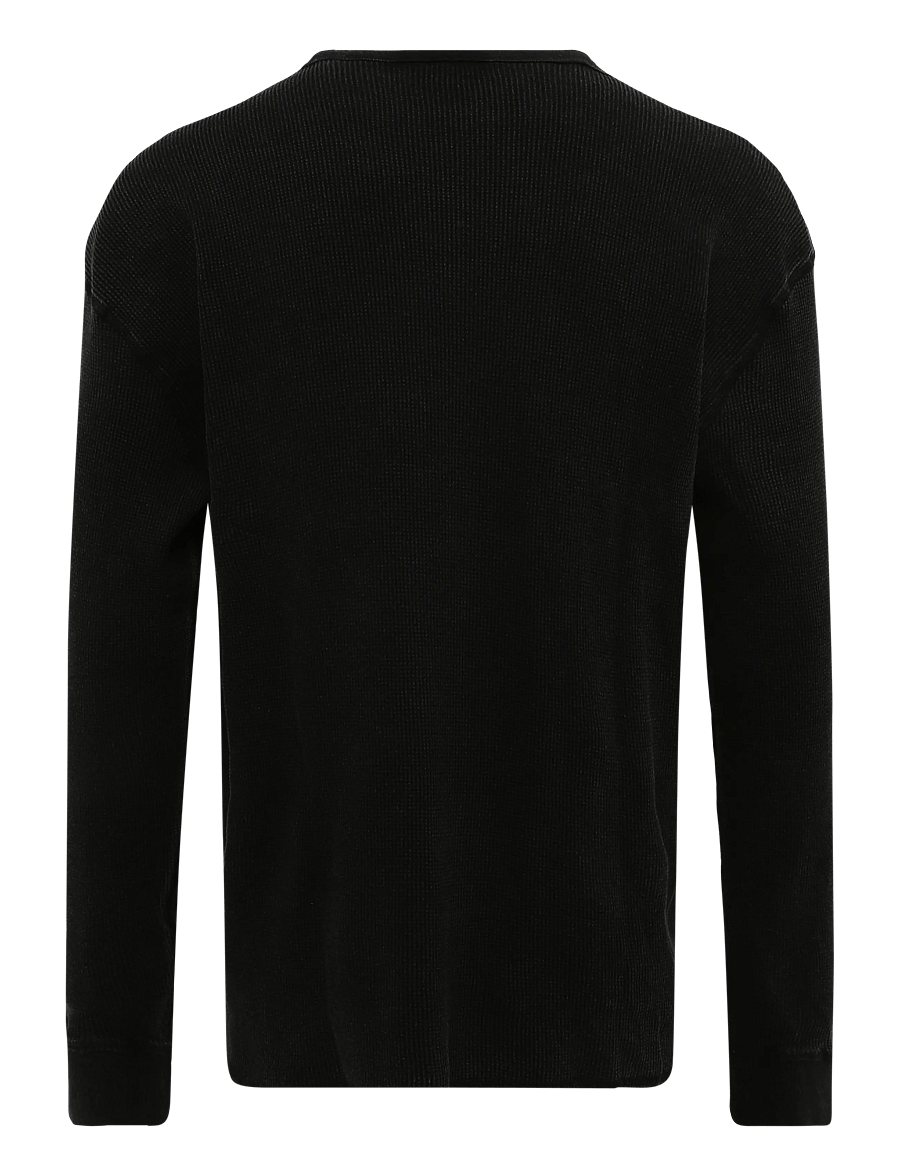 Weekday - Chuck Long Sleeve - langärmelige t-shirts - black - 1
