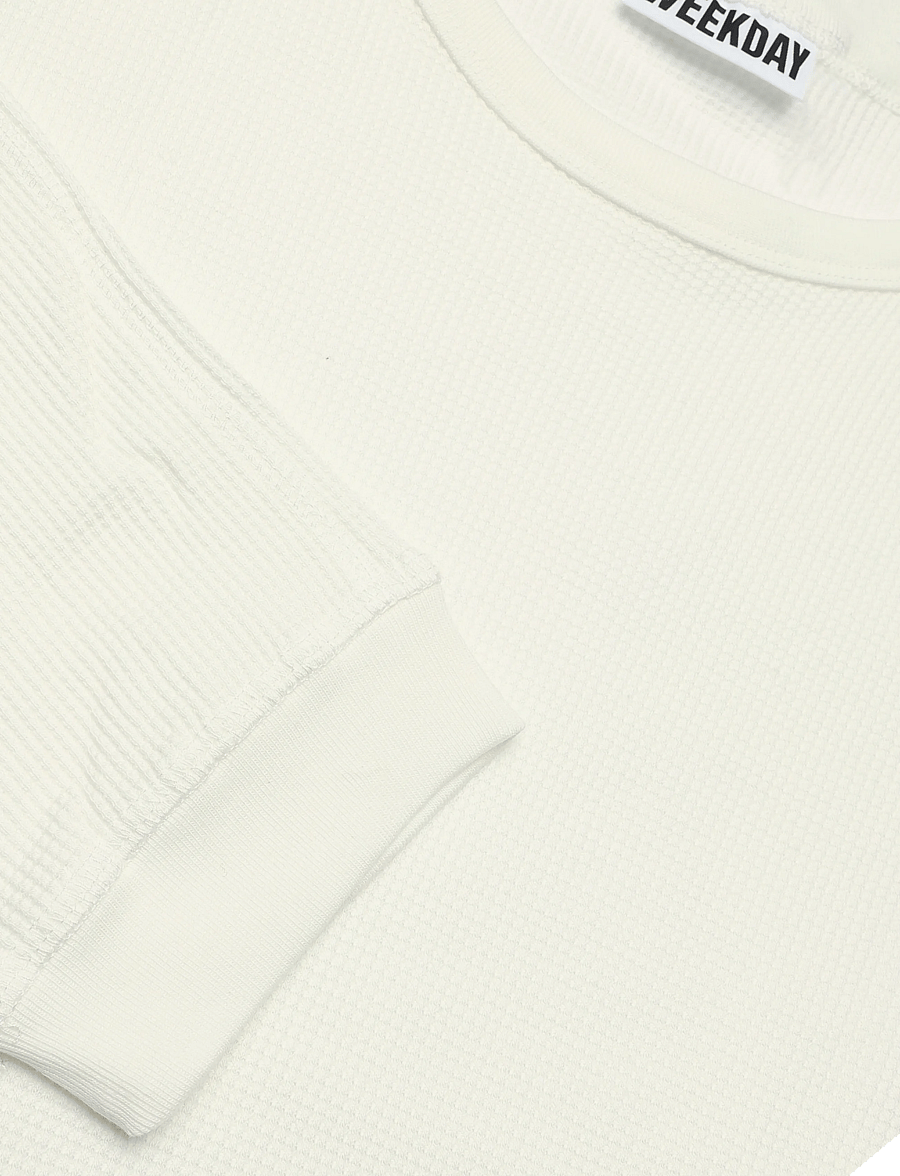 Weekday - Chuck Long Sleeve - langärmelige t-shirts - off white - 2
