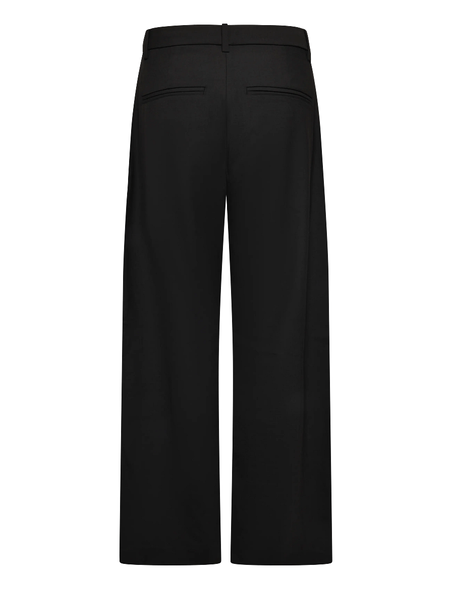 Weekday - Dara Woolblend Suiting Trouser - habitbukser - black - 2