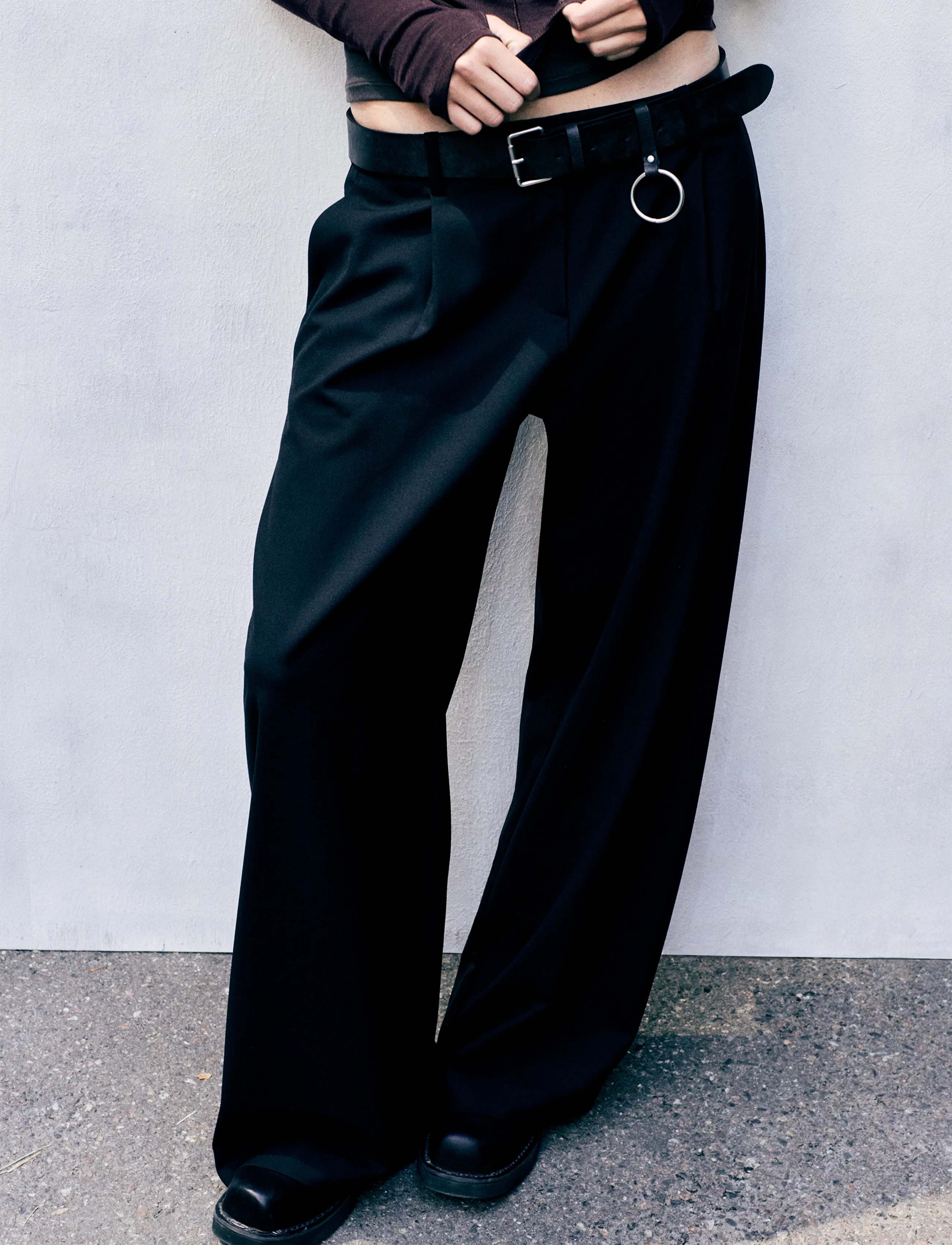 Weekday - Dara Woolblend Suiting Trouser - habitbukser - black - 3