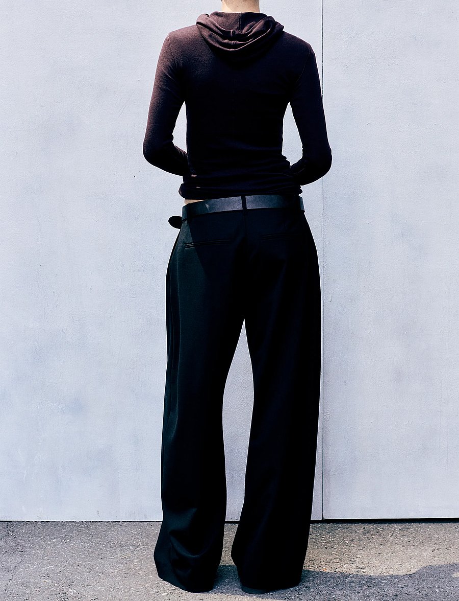 Weekday - Dara Woolblend Suiting Trouser - habitbukser - black - 5