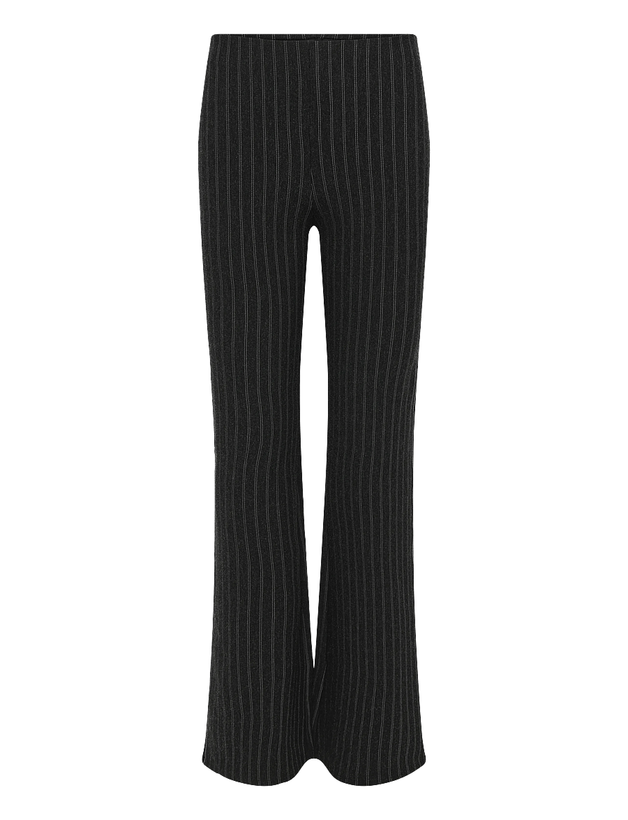 Weekday - Suiting Trousers - utsvängda byxor - dark grey pinstripe - 1