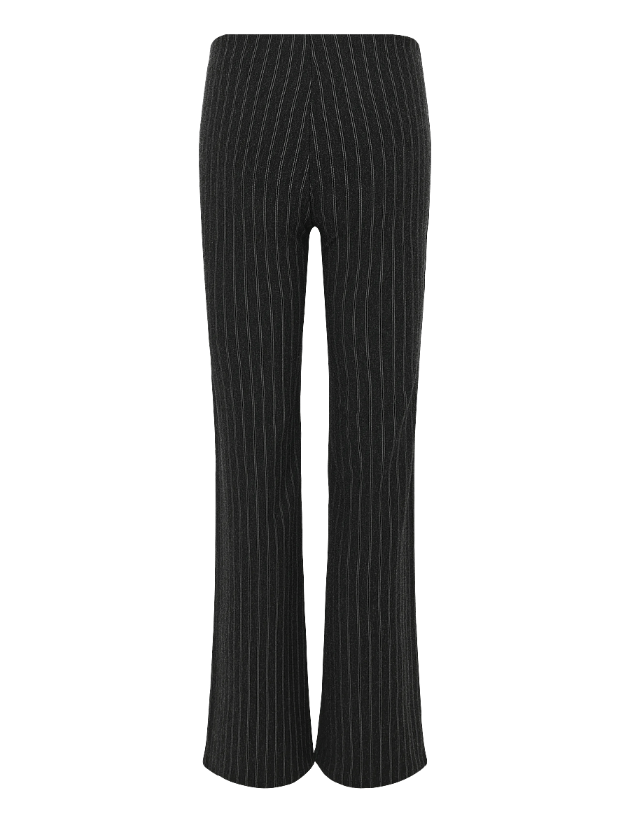 Weekday - Suiting Trousers - utsvängda byxor - dark grey pinstripe - 2