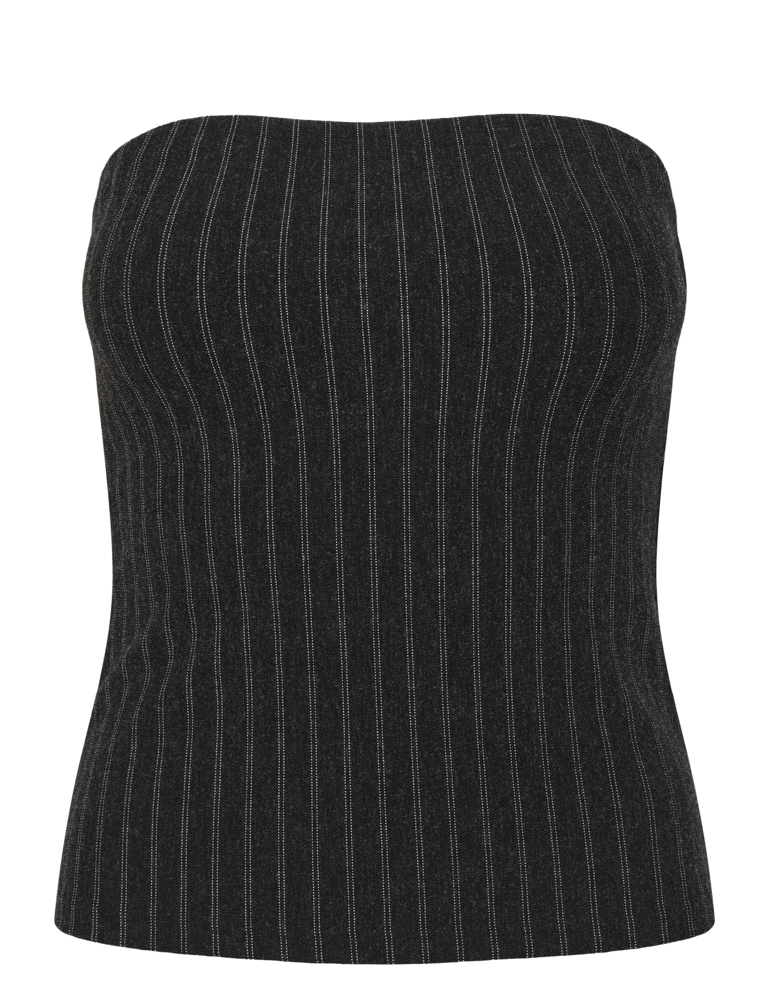 Weekday Suiting Bandeau Top, Kvinder, Habit Bandeau Top, Grå, Str: XS