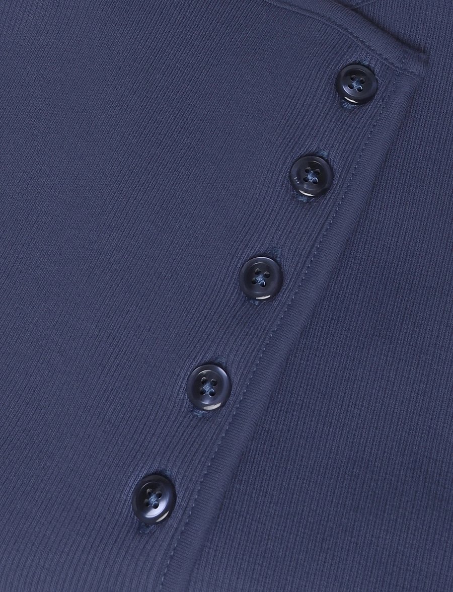 Weekday - Asymmetric button top - varrukateta topid - navy - 2