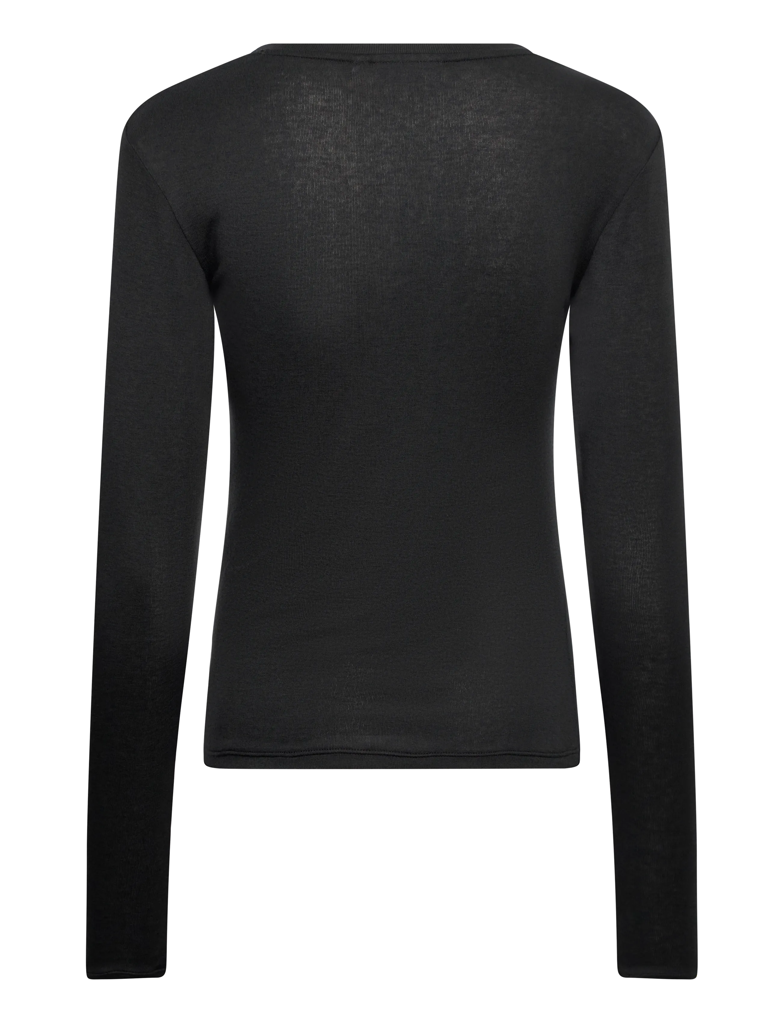 Weekday - Odina Wool Blend Slim LS - black - 1