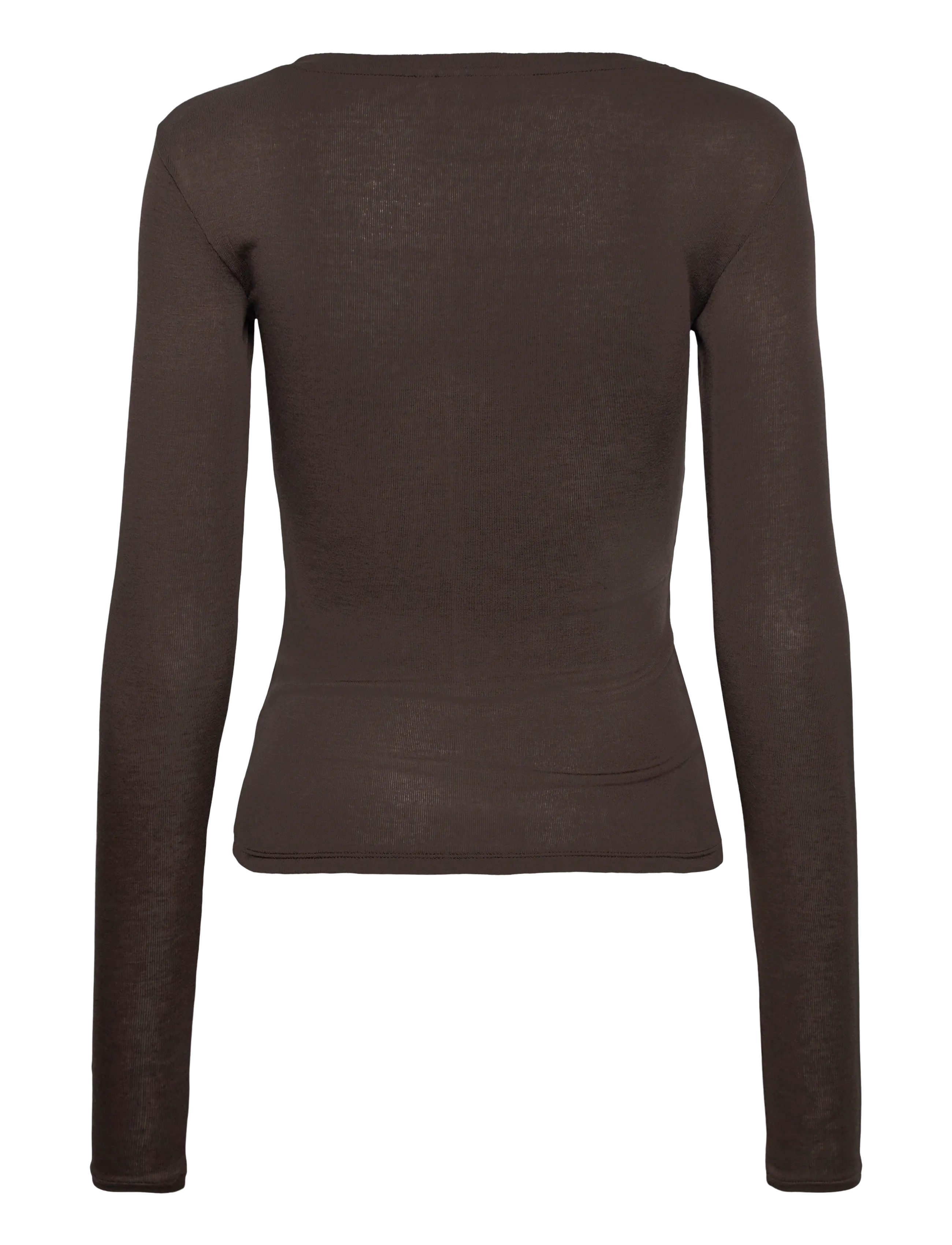 Weekday - Odina Wool Blend Slim LS - dark grey - 1