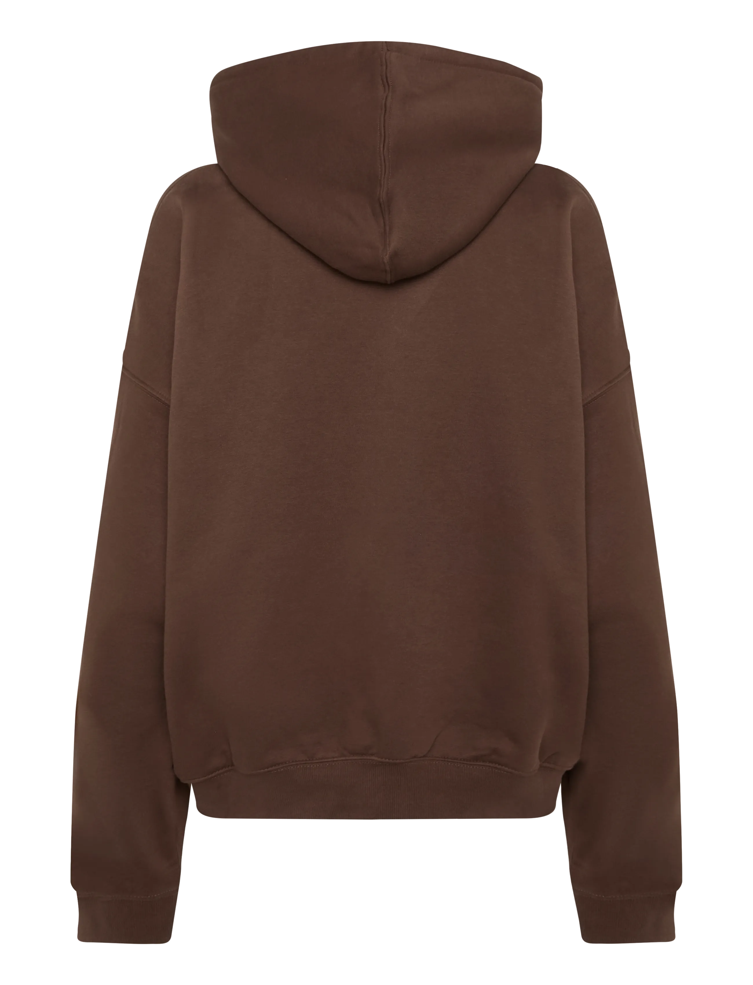Weekday - Lotte Standard Hoodie - hoodies - dark brown - 1