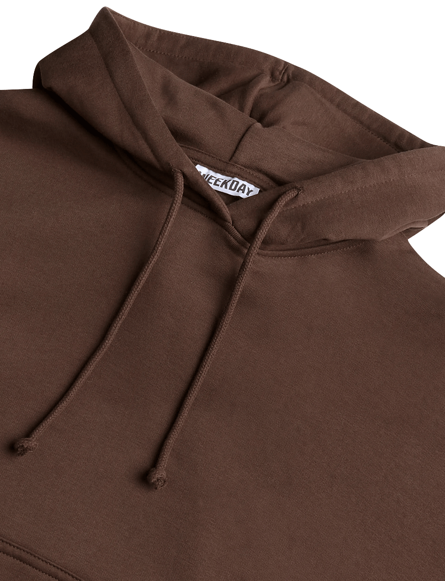 Weekday - Lotte Standard Hoodie - kapuutsiga pusad - dark brown - 2