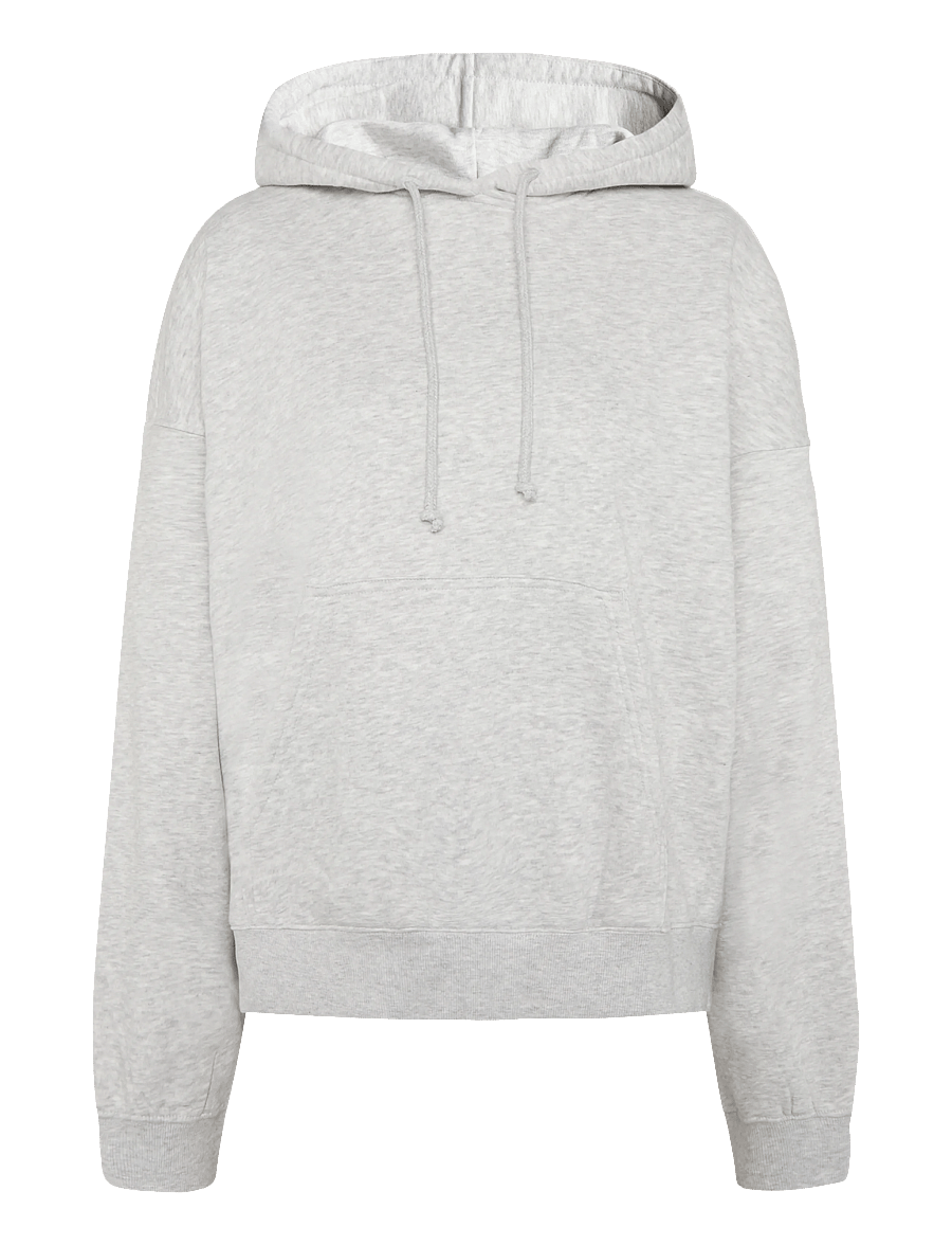 Weekday - Lotte Standard Hoodie - hættetrøjer - grey melange - 0