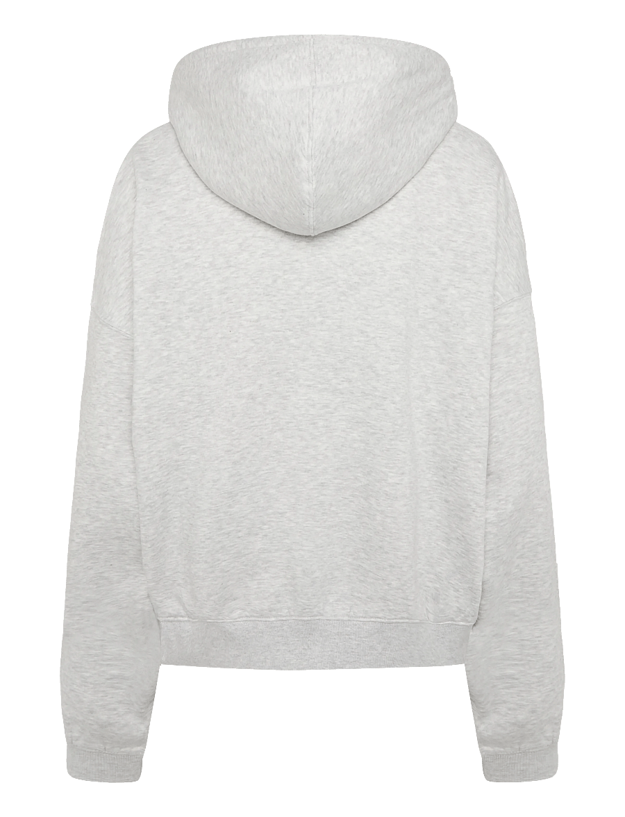Weekday - Lotte Standard Hoodie - hættetrøjer - grey melange - 1