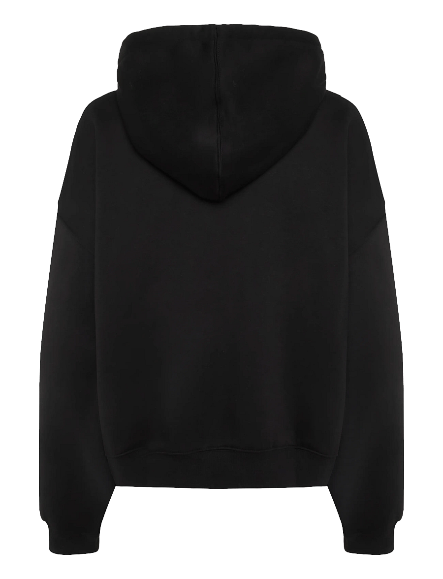 Weekday - Lotte Standard Zip Hoodie - kapuutsiga pusad - black - 1