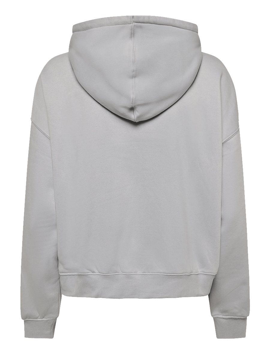 Weekday - Lotte Standard Zip Hoodie - hættetrøjer - light grey - 1