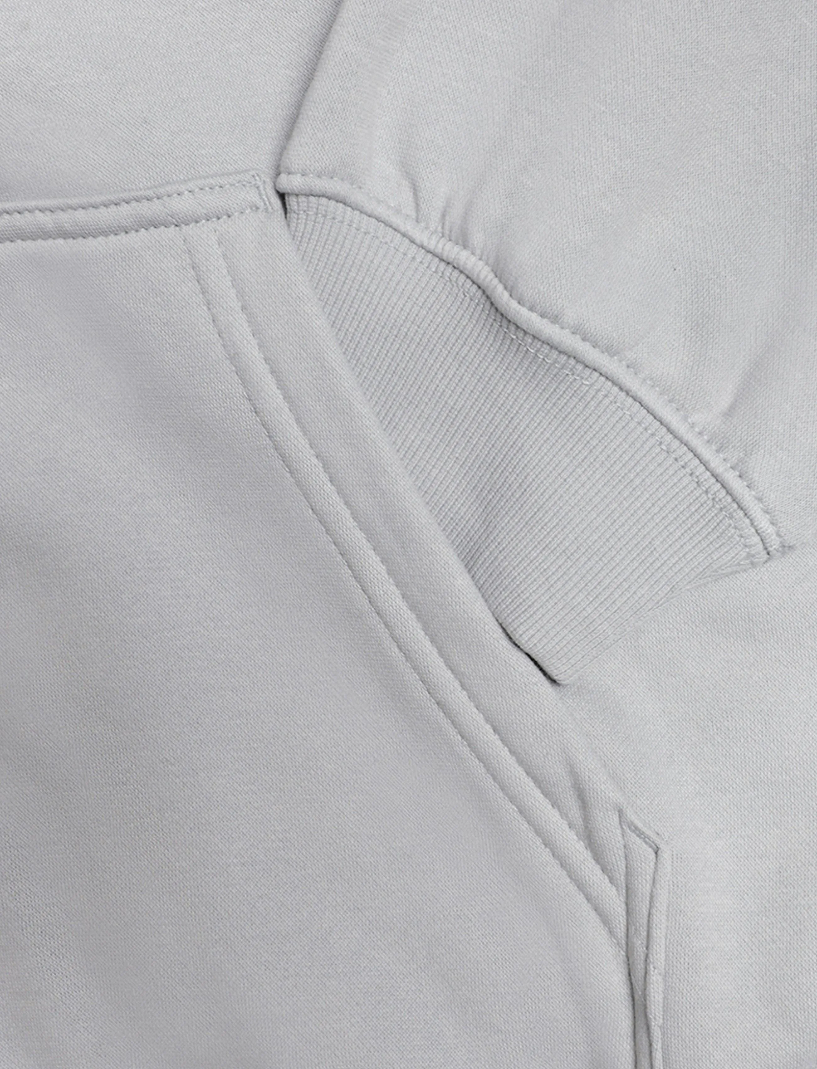 Weekday - Lotte Standard Zip Hoodie - hættetrøjer - light grey - 3