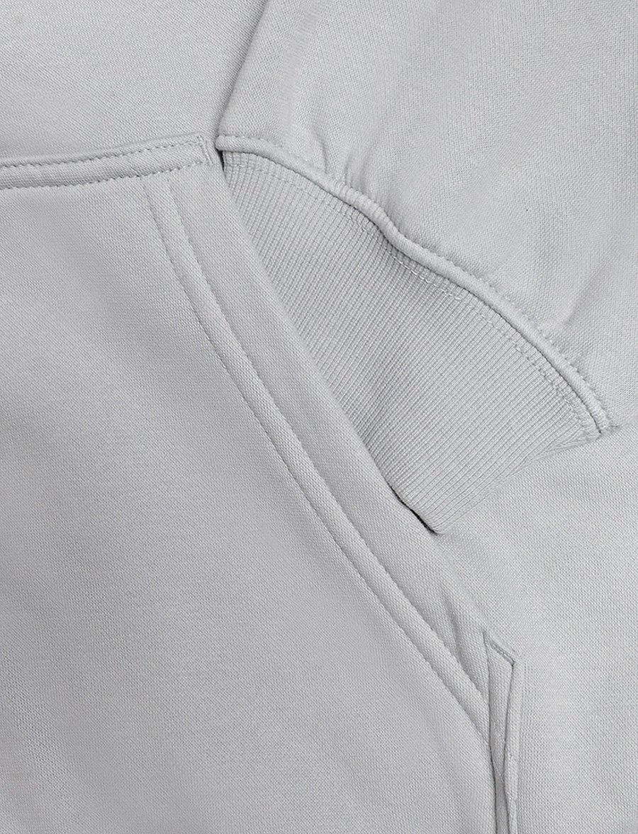 Weekday - Lotte Standard Zip Hoodie - hættetrøjer - light grey - 3