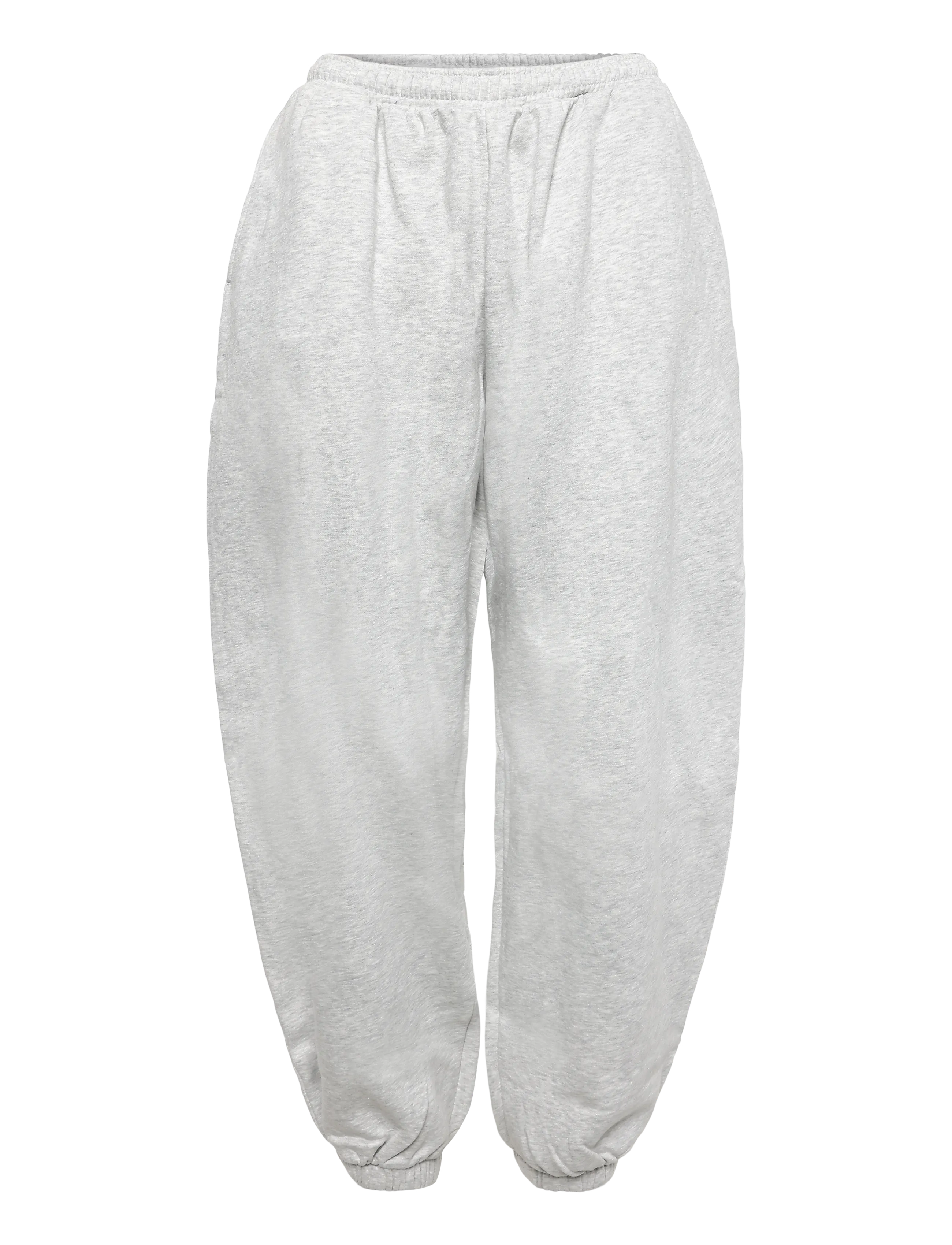 Weekday Lotte Standard Sweatpants - Dressipüksid - GREY MELANGE / grey