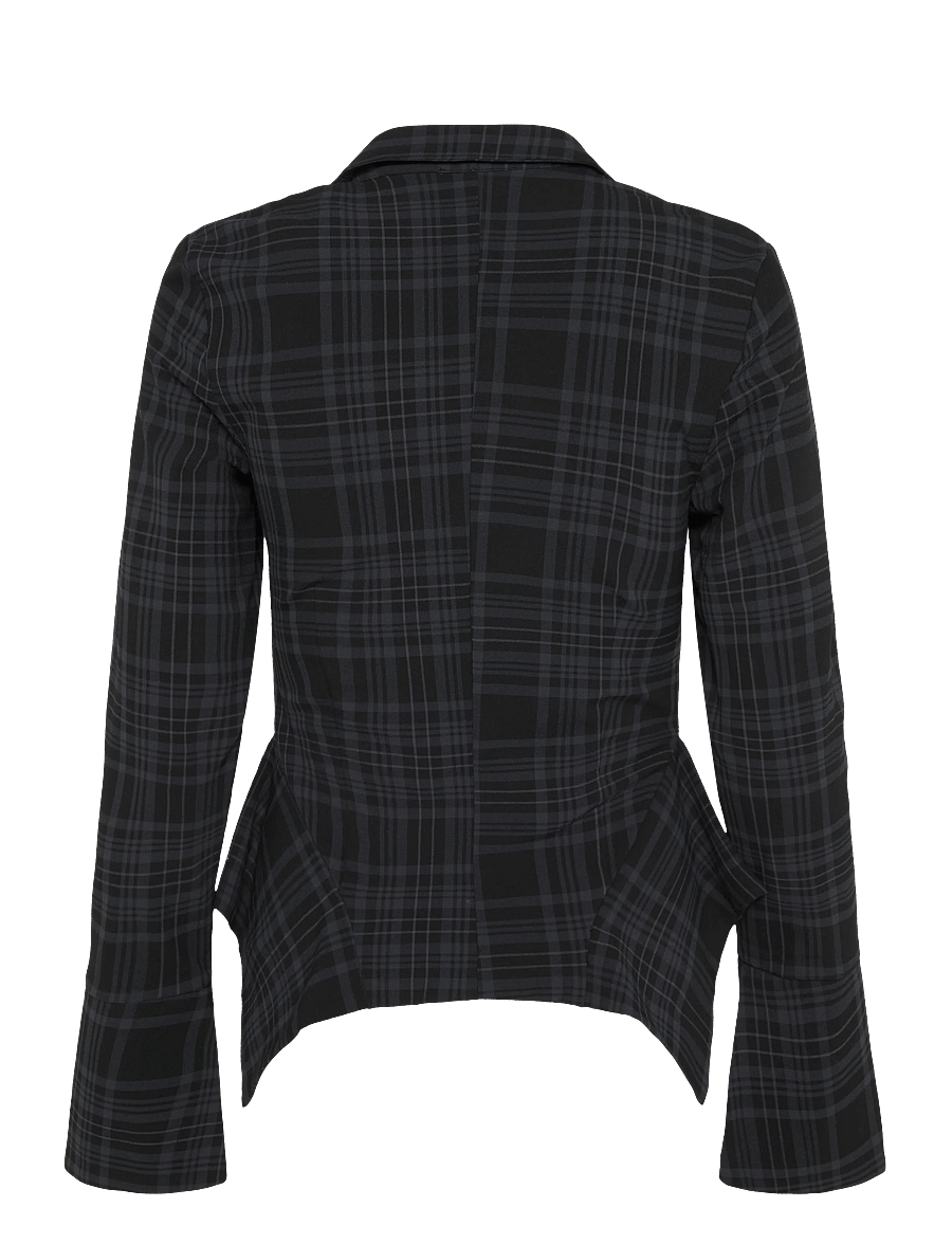 Weekday - Micke Shirt - langärmlige hemden - black/navy check - 1