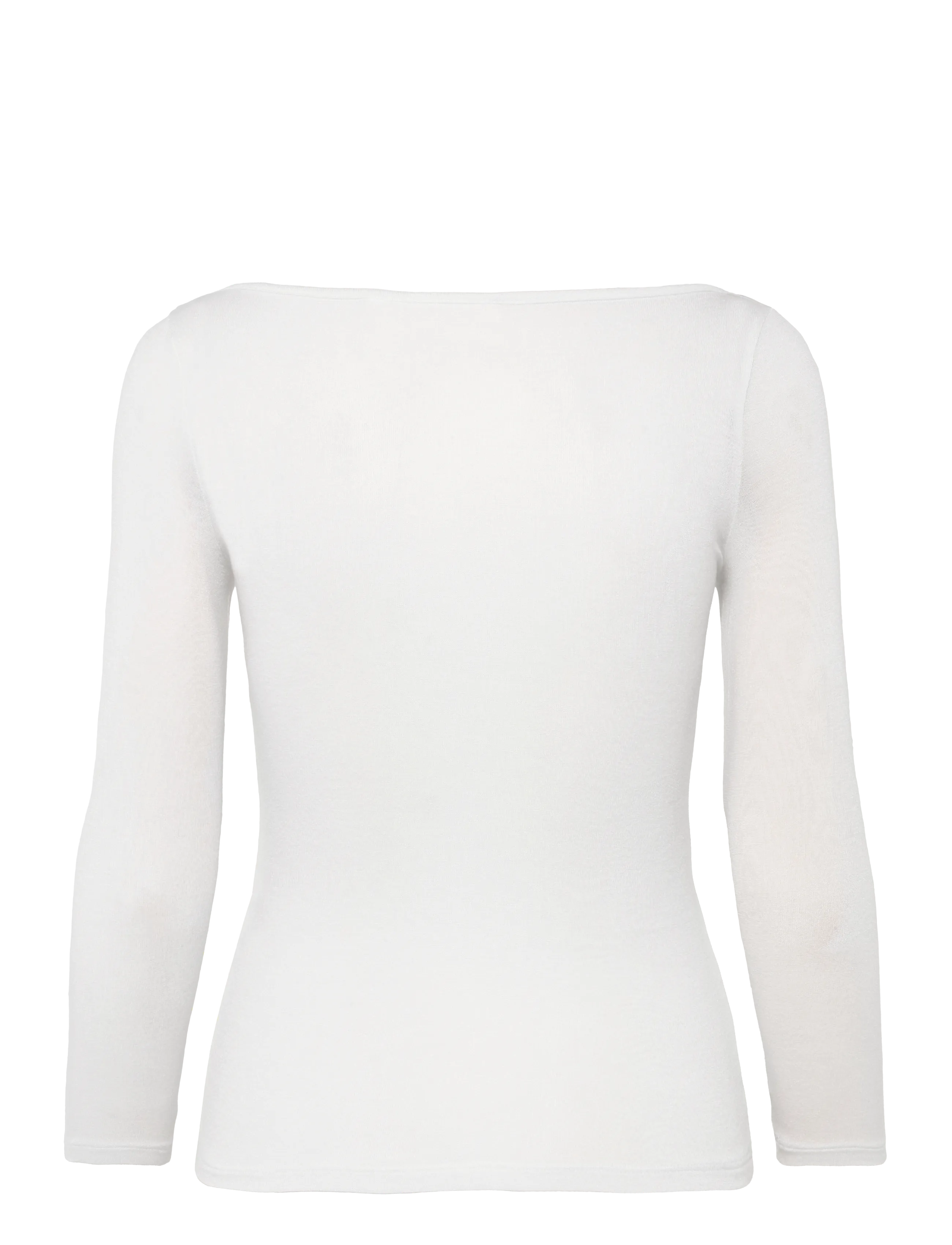Weekday - Henley Three-Quarter Sleeve - off white - 1