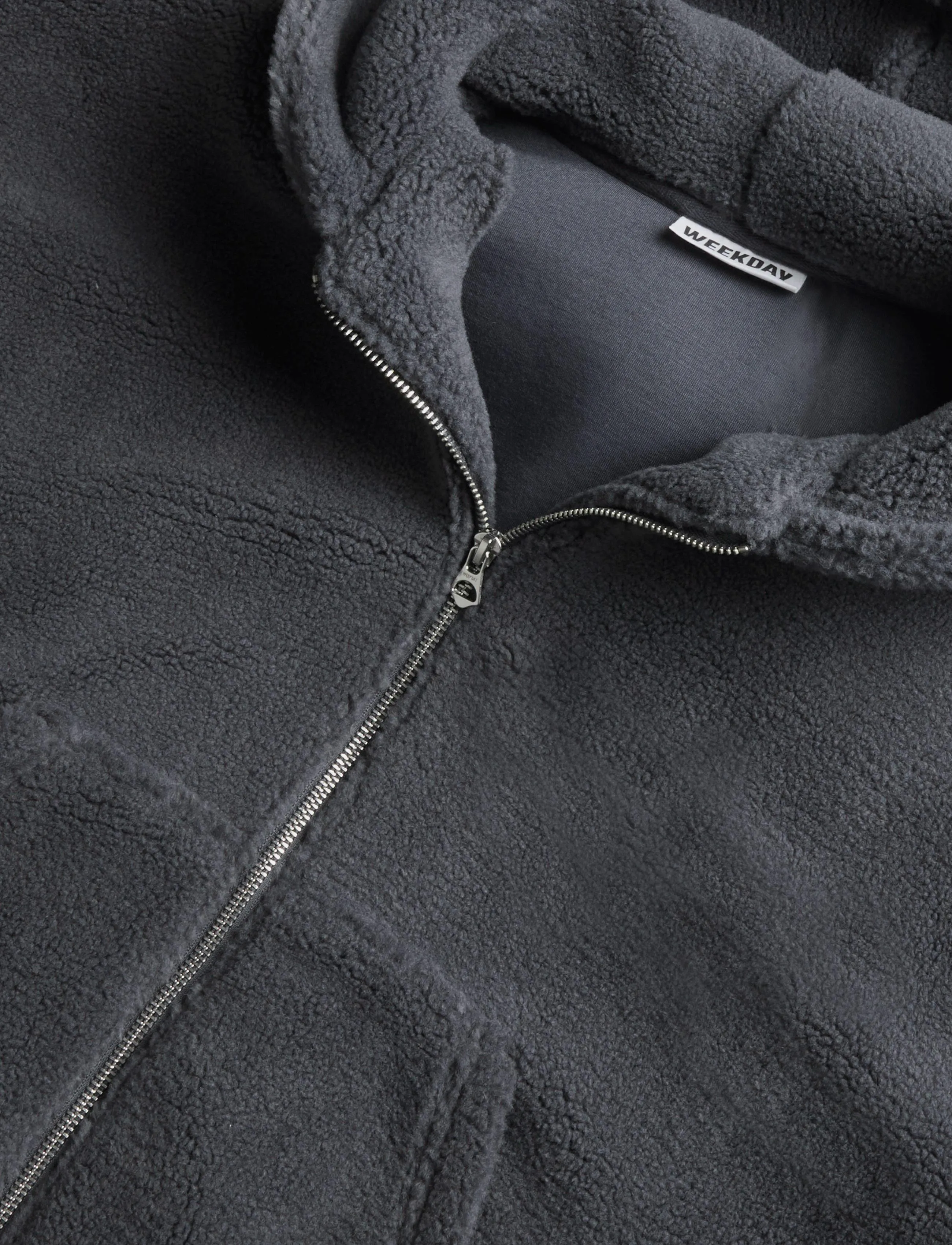 Weekday - Garden Polar Fleece - fleecetrøjer - dark steel - 2