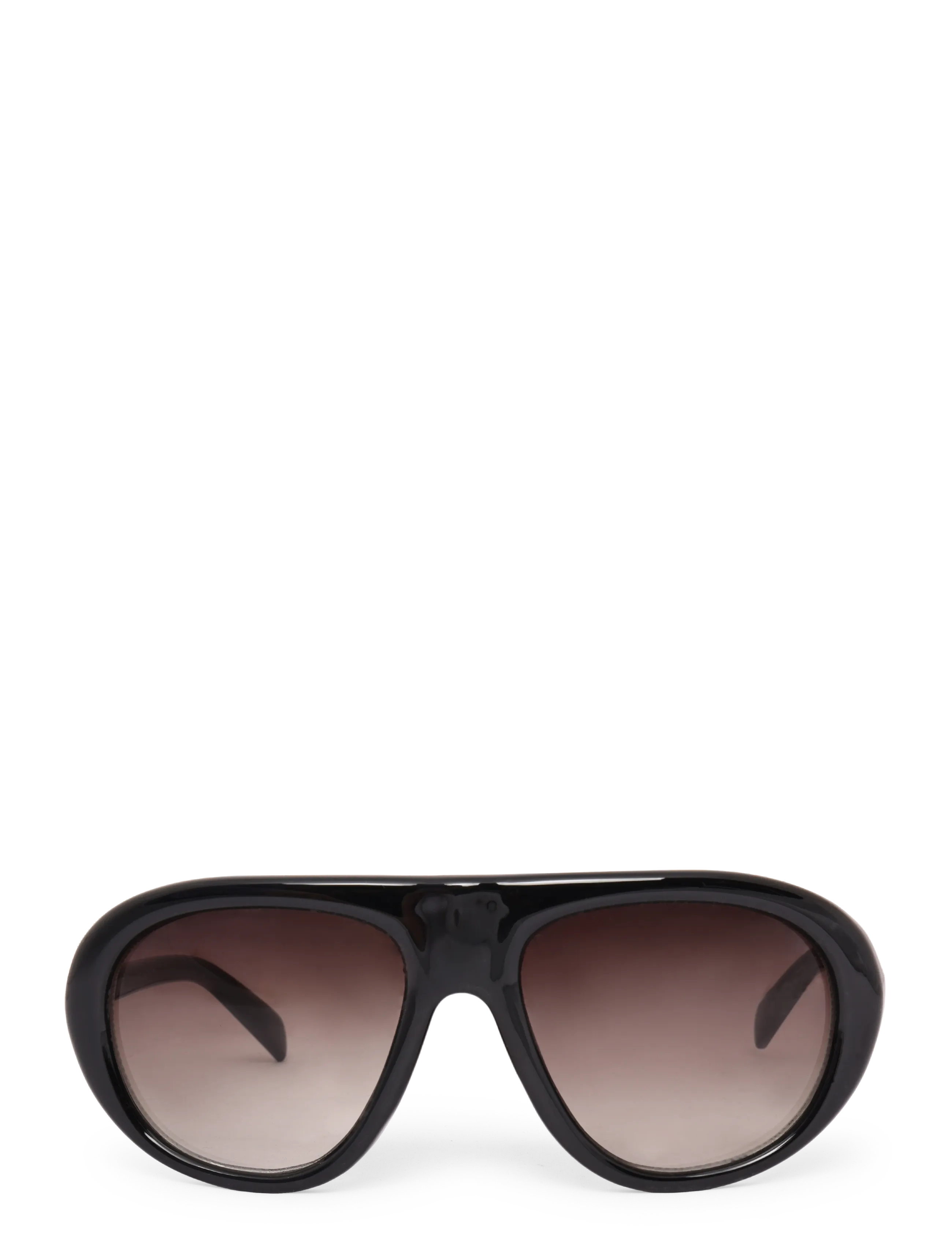Weekday Bonnie Sunglasses - D-kujulised päikeseprillid - BLACK / black