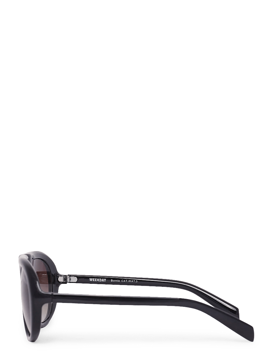 Weekday - Bonnie Sunglasses - d-shaped solbriller - black - 3