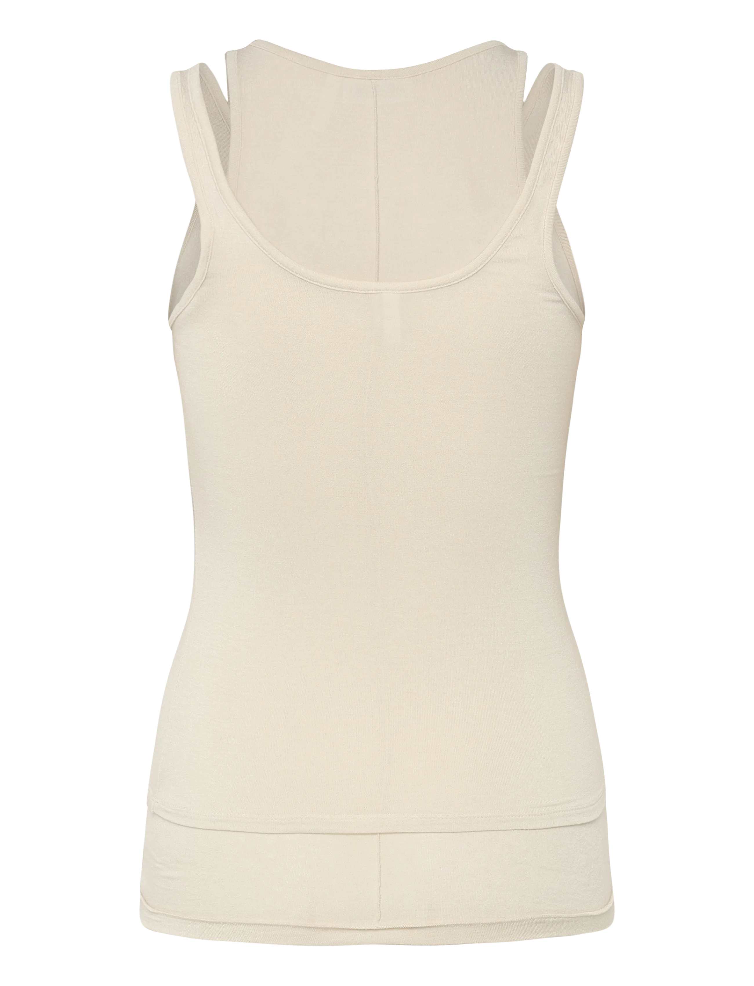 Weekday - Layered Tank - beige dusty light - 1