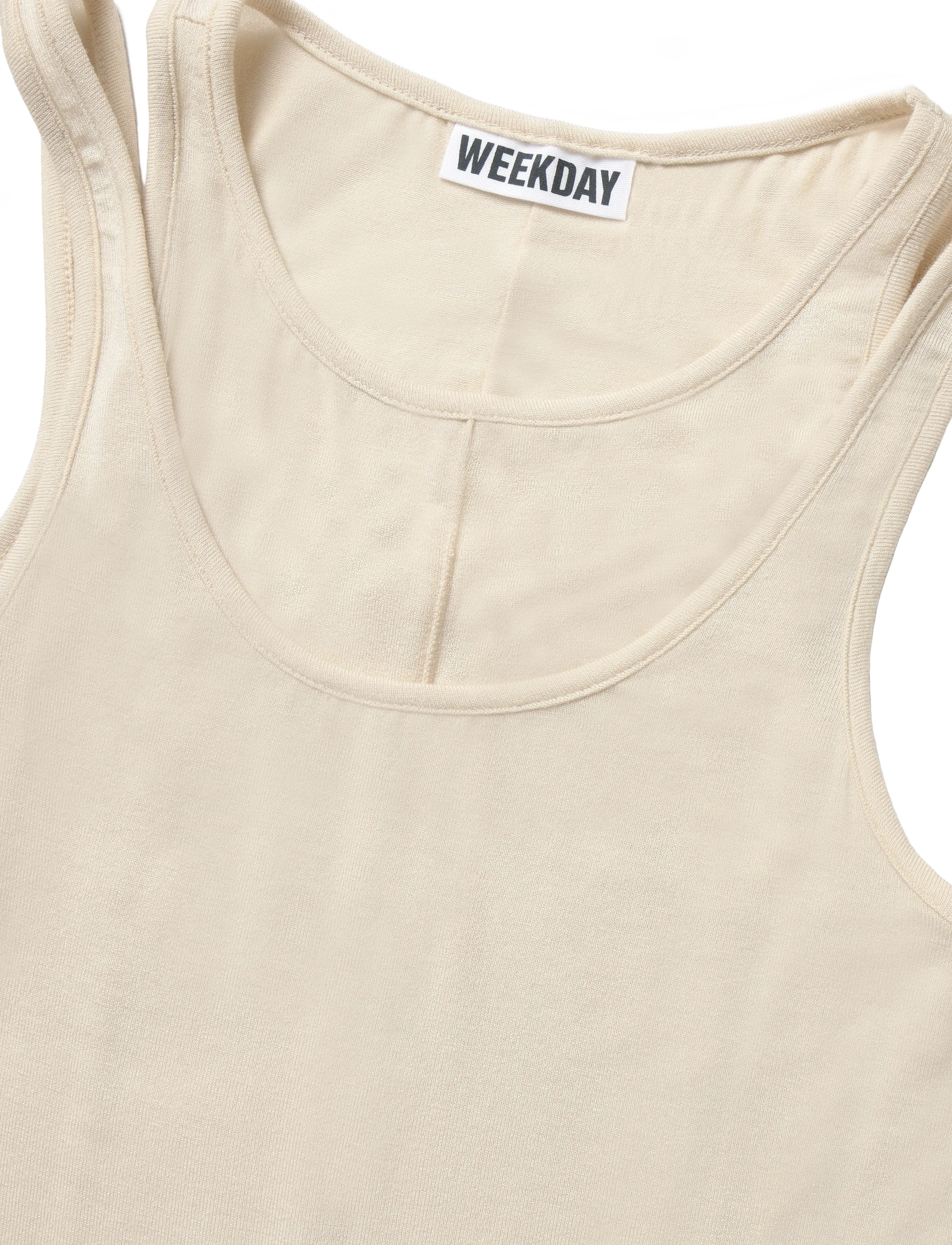 Weekday - Layered Tank - beige dusty light - 2